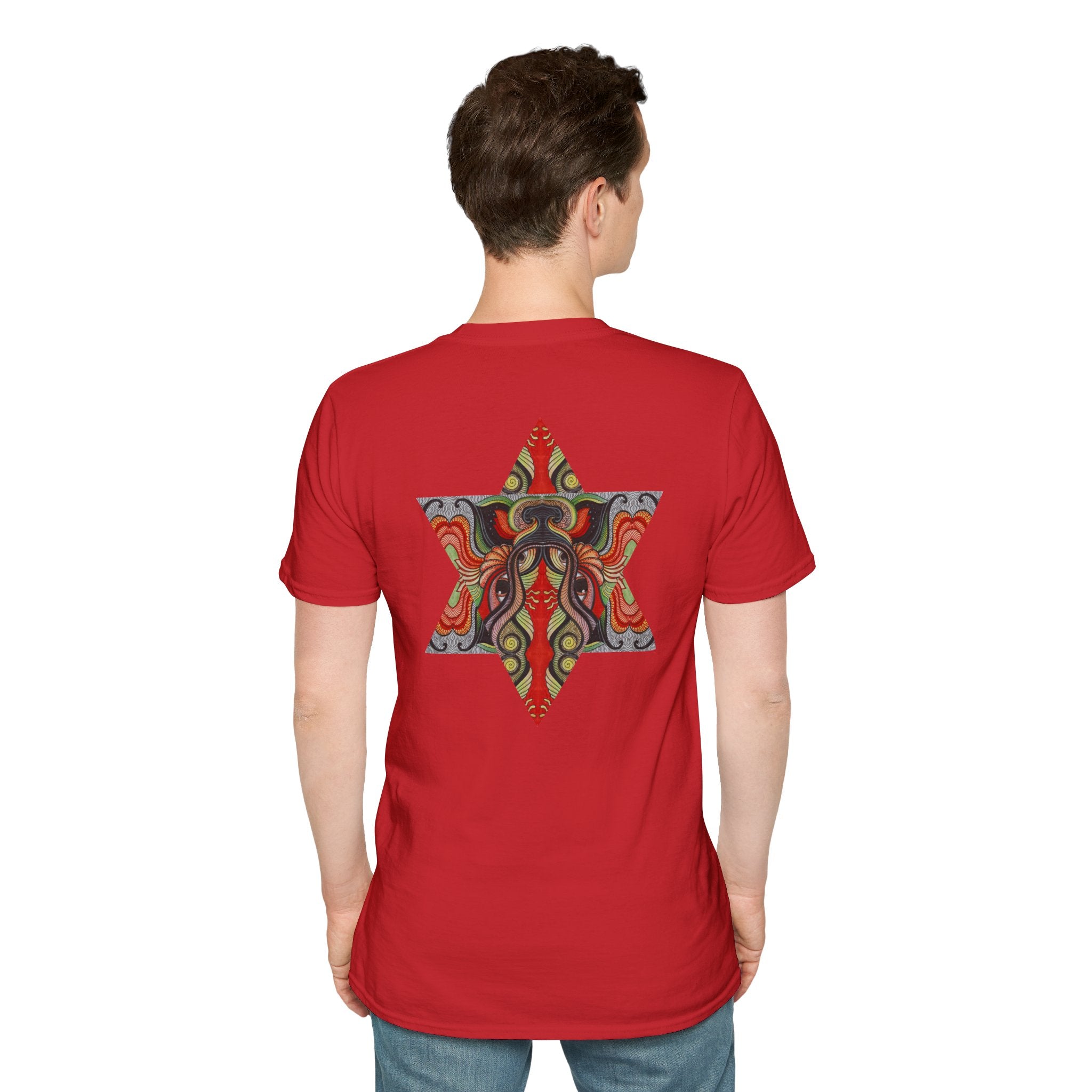 Keyhole & Star Psychedelic Graphic T-Shirt #fd763