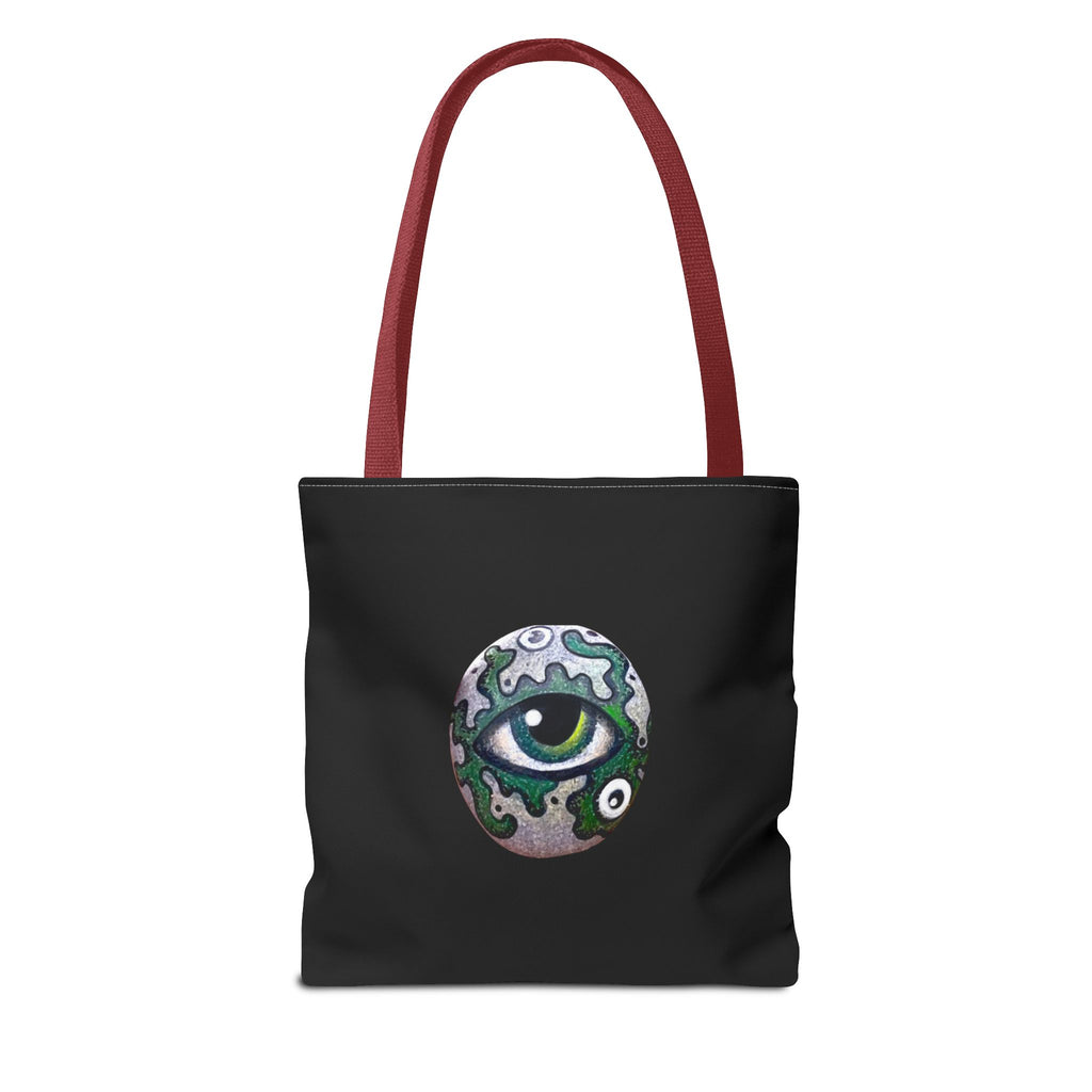 Green Mystic Eye Tote Bag – All-Over Print Gothic Style Shopper #g778975
