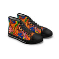 Women's High Top Sneakers — Vibrant Floral Boho Pattern #tr4290