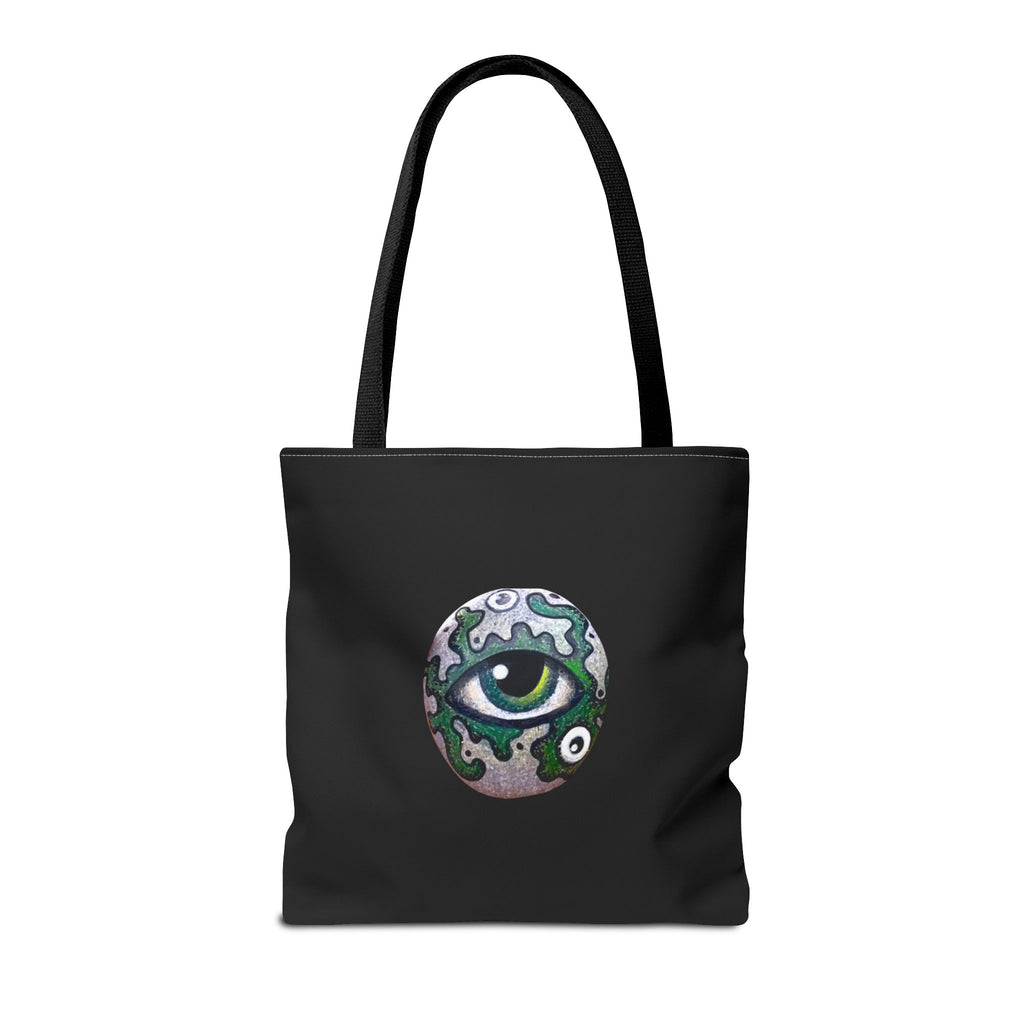 Green Mystic Eye Tote Bag – All-Over Print Gothic Style Shopper #g778975