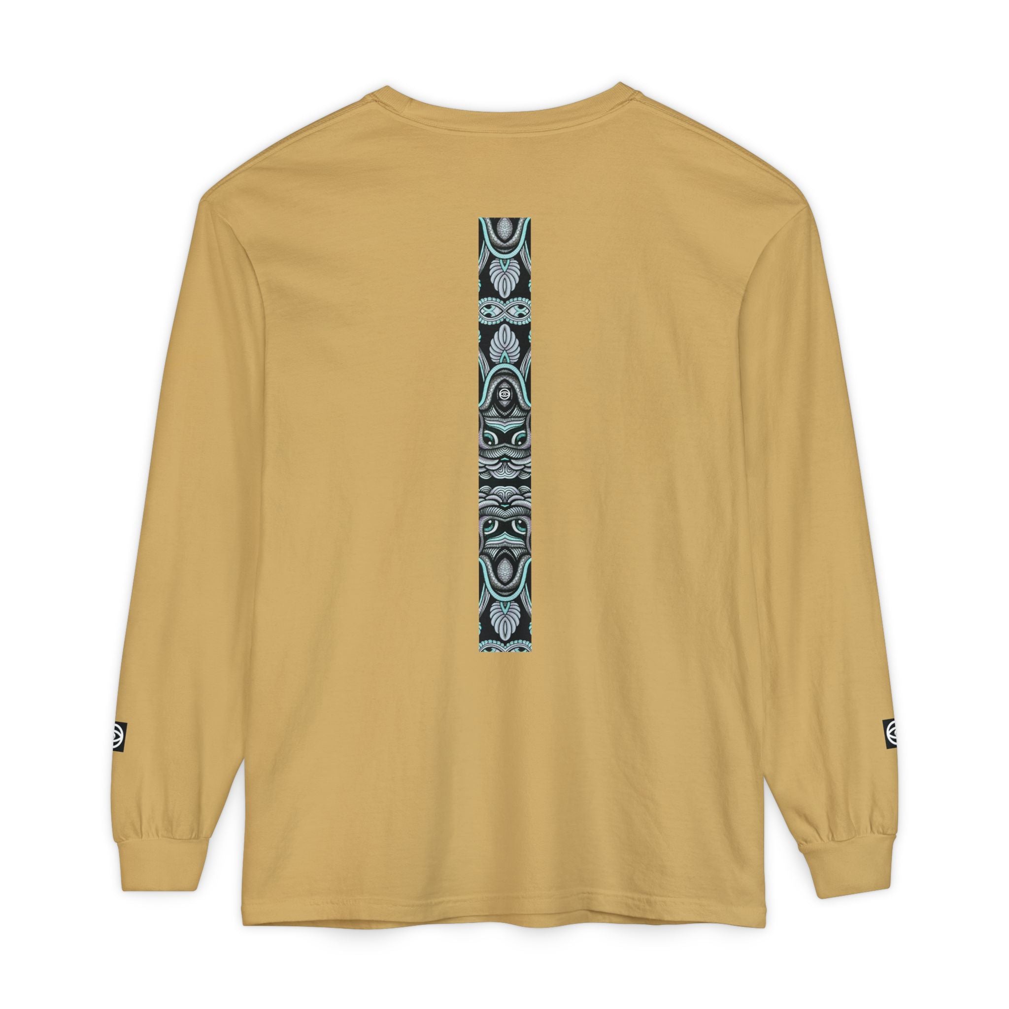 Men's/Women's Long Sleeve T-Shirt — Vertical Geometric Stripe Graphic #kjgd64258