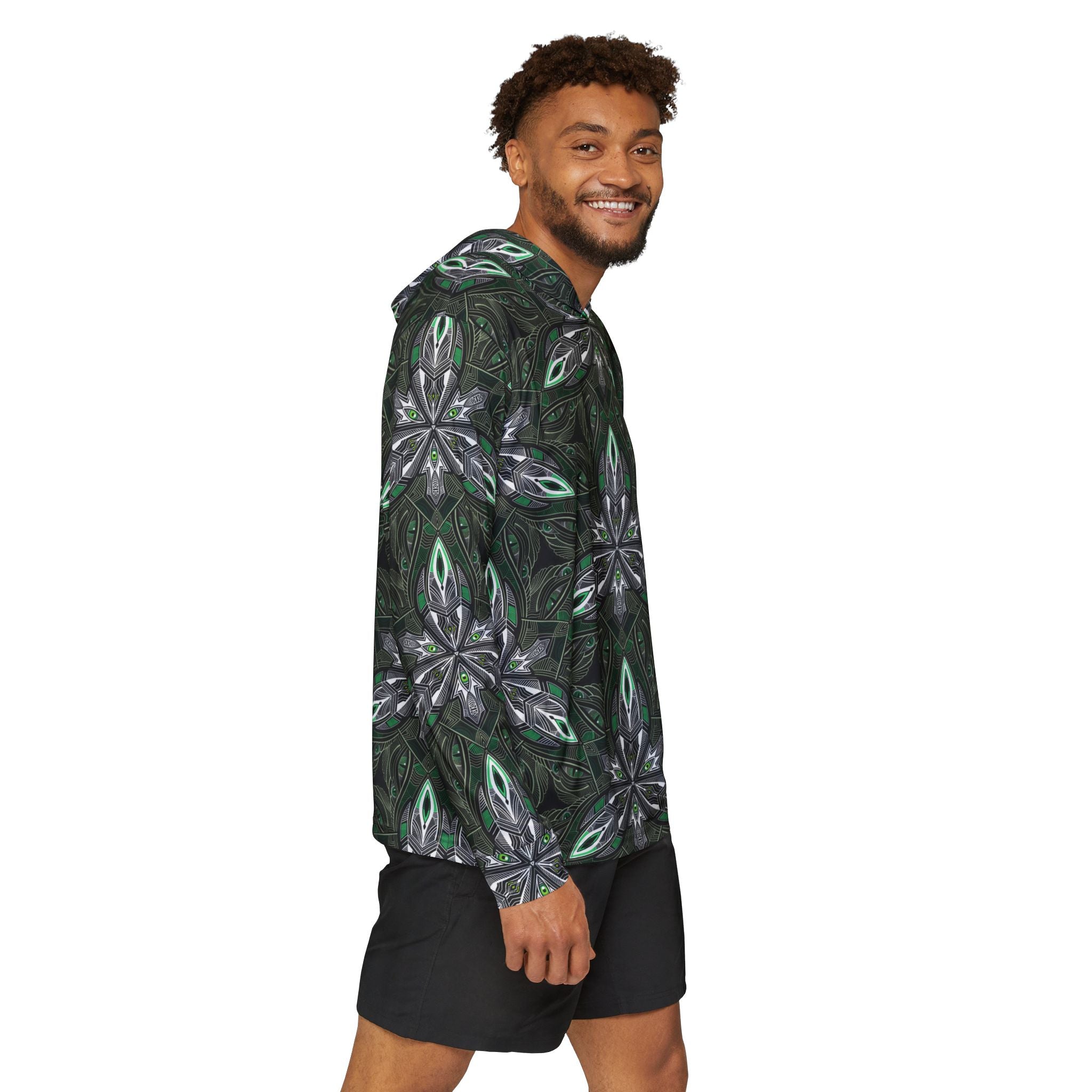 Kaleidoscope Floral Performance Hoodie. #y77743