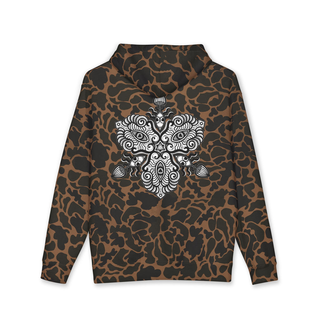 Hoodie — Intricate Black Tribal Mandala Skull Design #x8765467