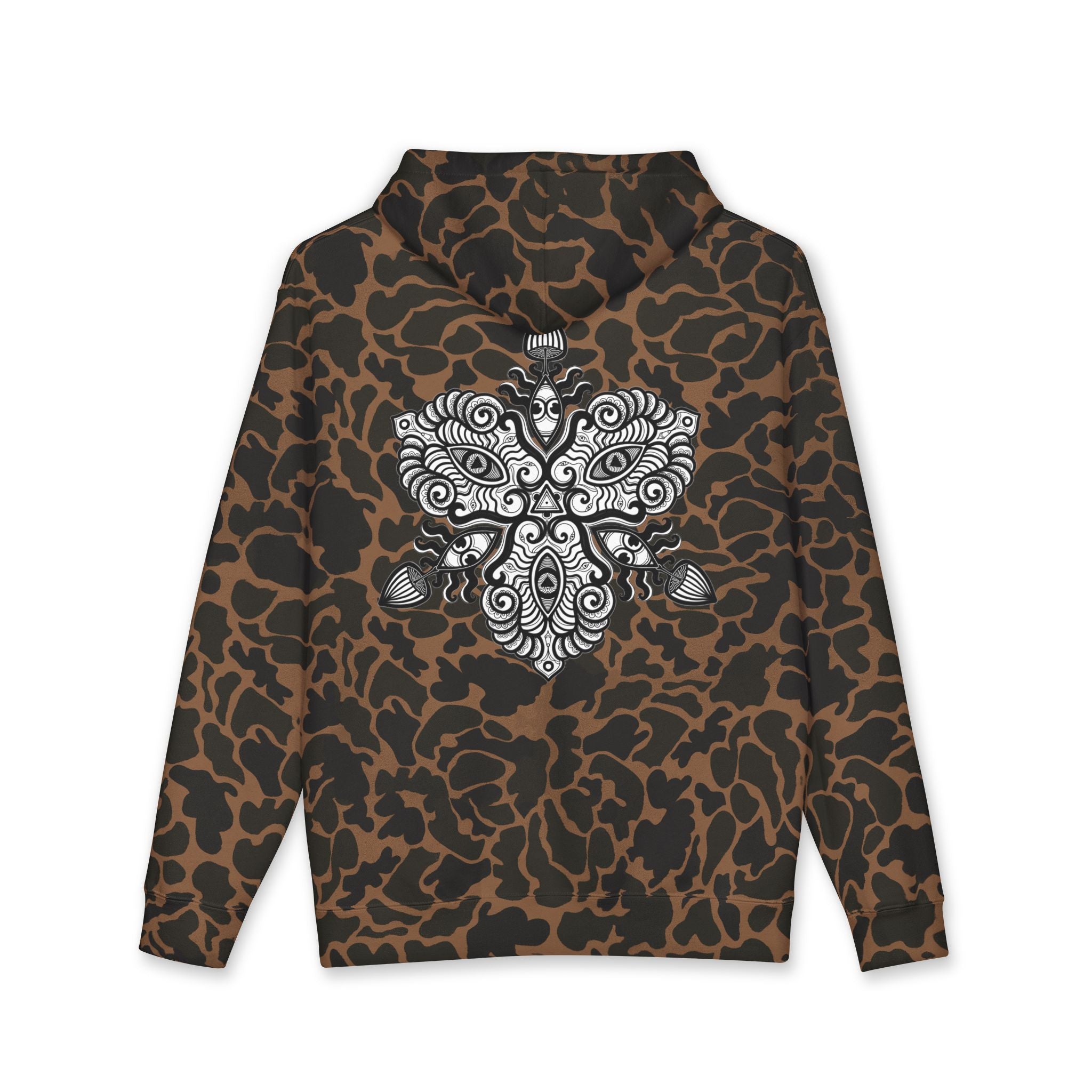 Hoodie — Intricate Black Tribal Mandala Skull Design #x8765467