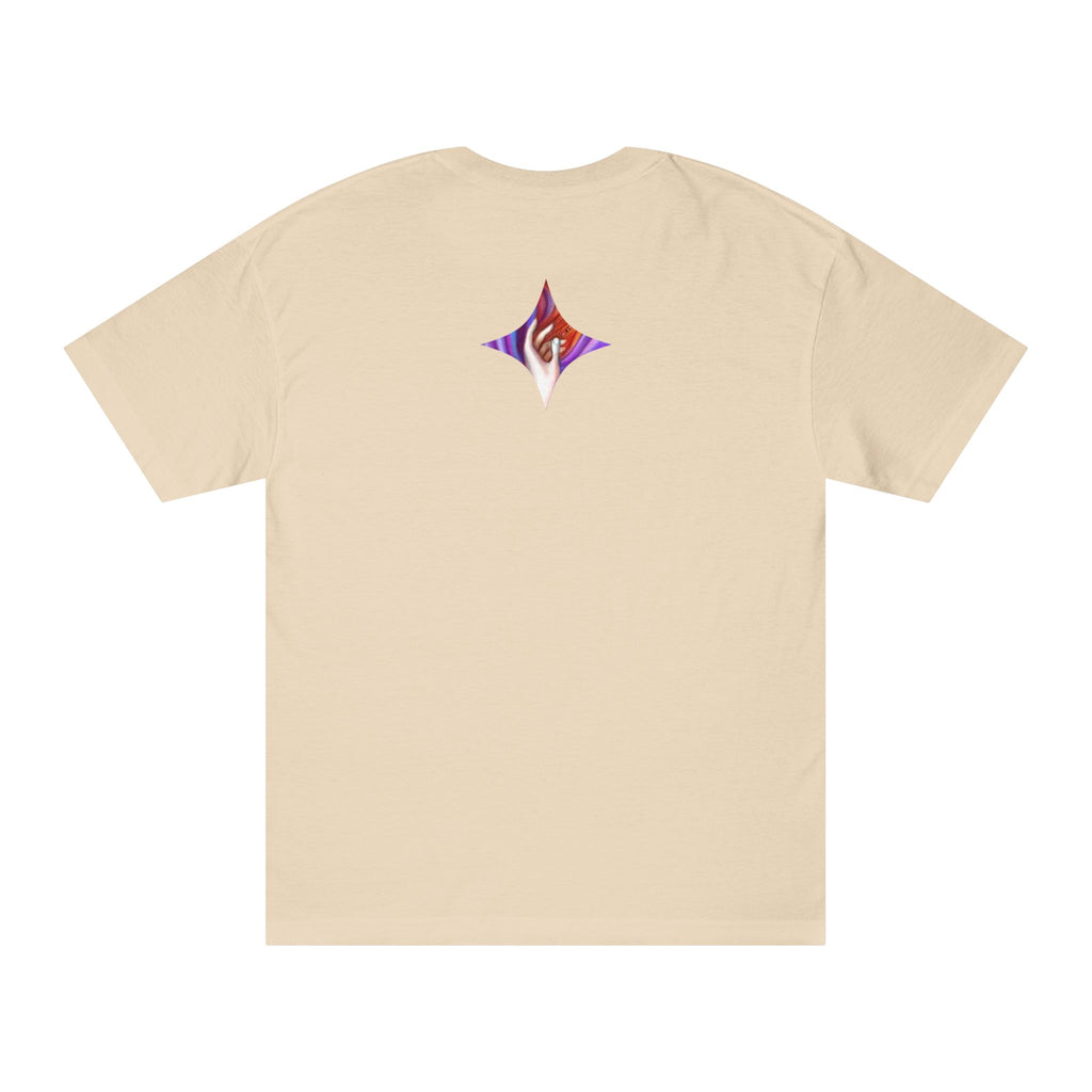 Abstract Starburst Graphic Tee — Colorful Psychedelic Diamond Design #kg8799