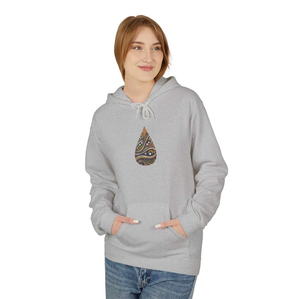 Leaf Pattern Hoodie — Boho Tribal Feather Design Pullover #f8635678