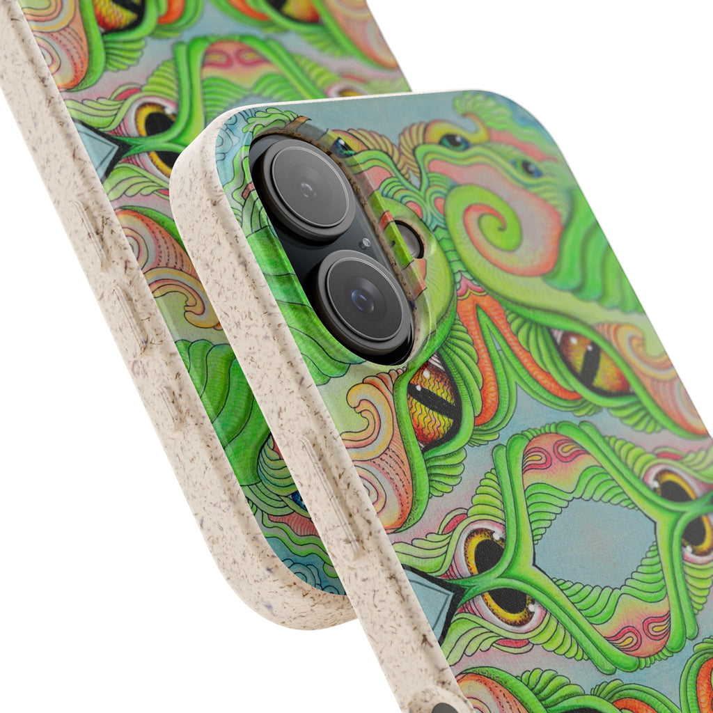 Eco Green Kaleidoscope Phone Case — Biodegradable Artistic Pattern #gs 9865422