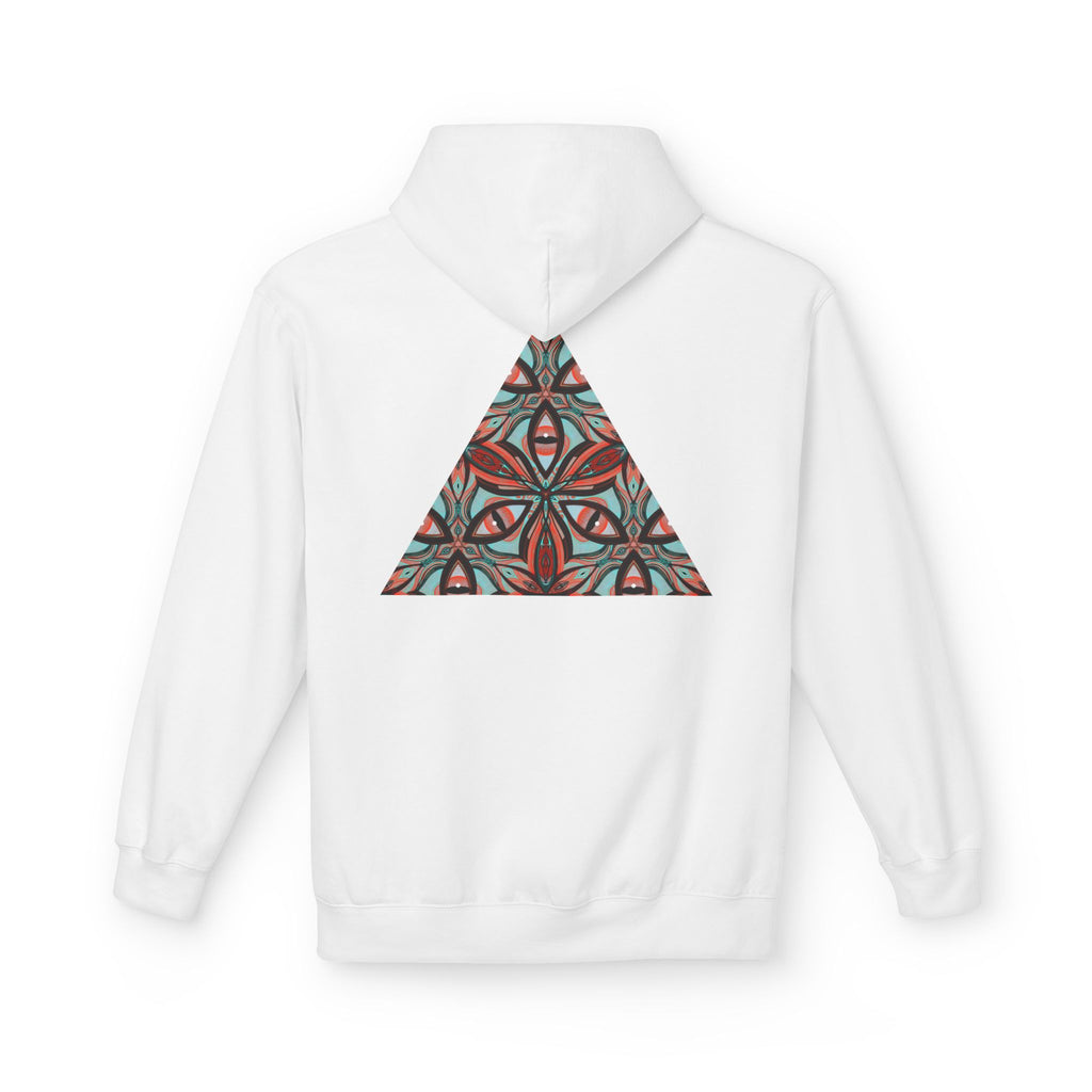 Geometric Kaleidoscope Triangle Hoodie | Symmetrical Abstract Pattern