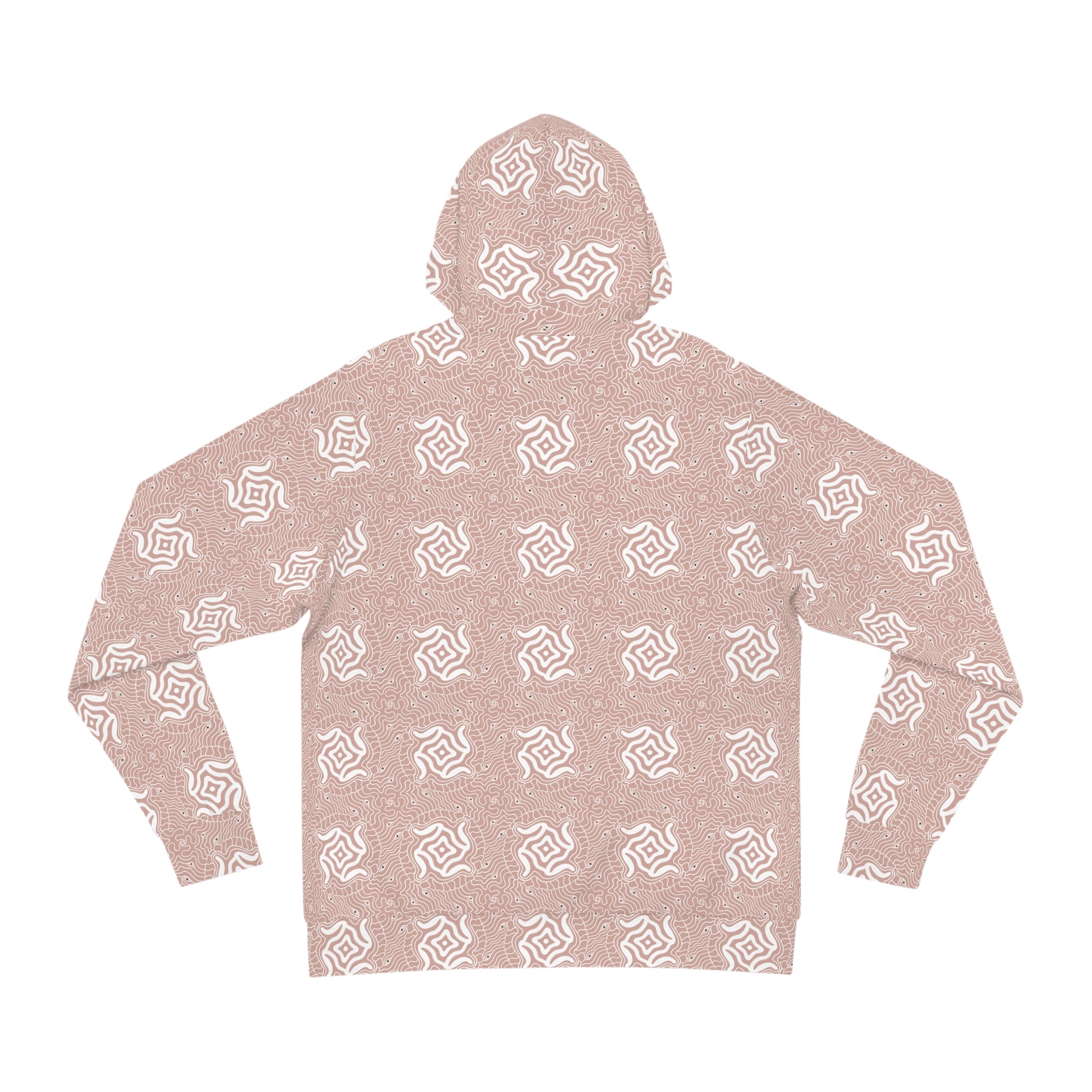 Rose Pattern Hoodie — All-Over Print Floral Fashion Pullover #h087569
