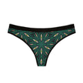 Green Kaleidoscope Thong — Women's Patterned Lingerie #m99554
