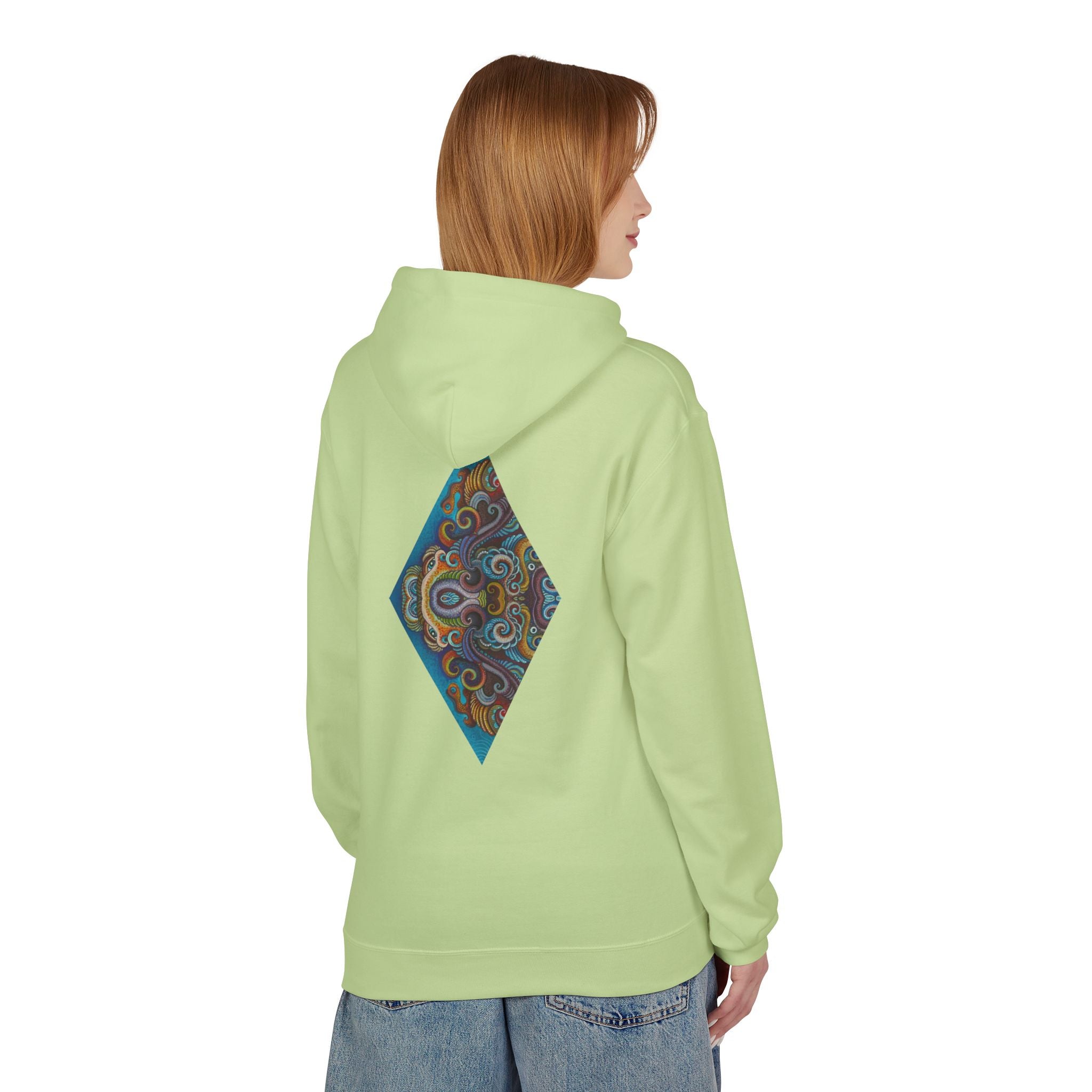 Hoodie — Colorful Geometric Tribal Diamond Print #g765889