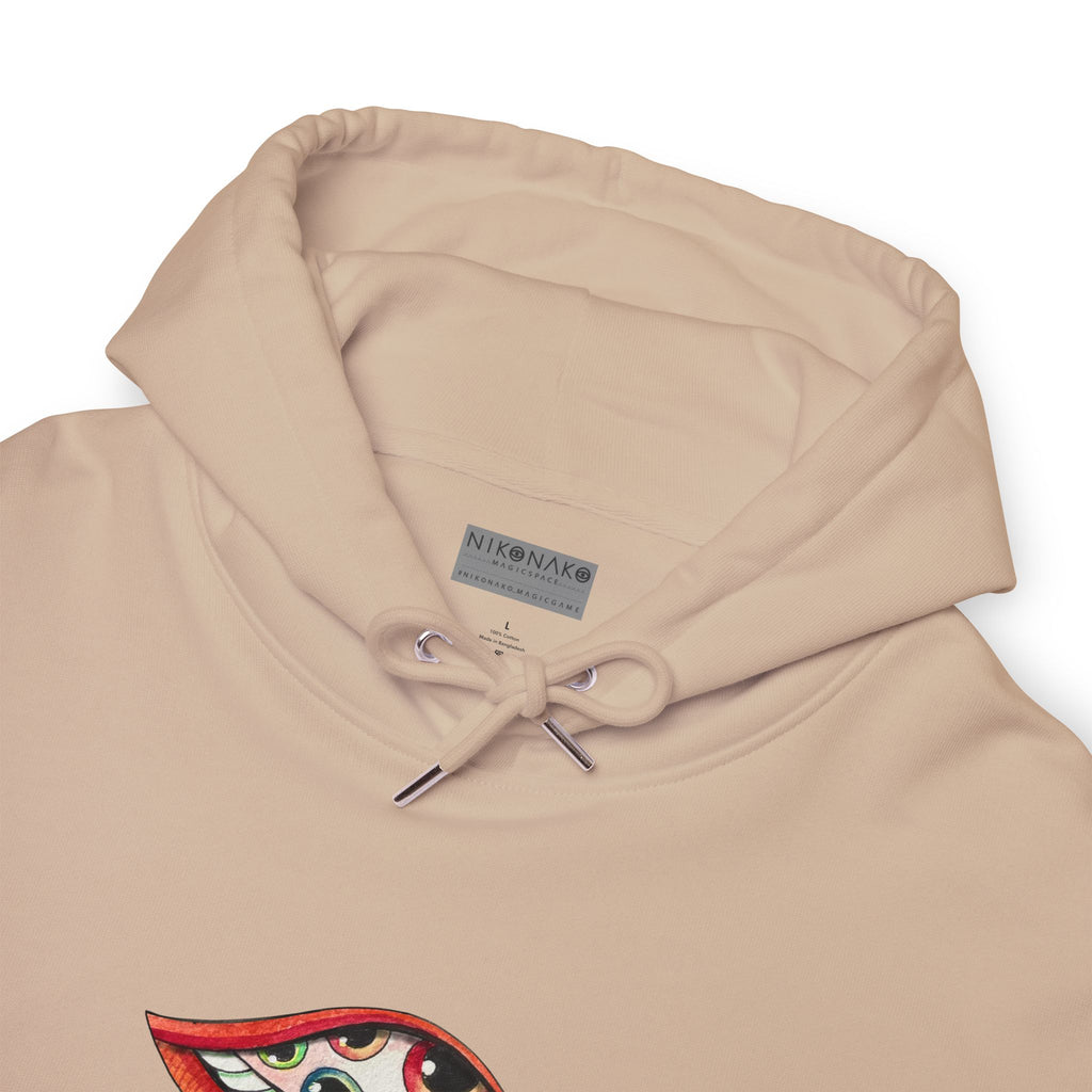 Graphic Hoodie — Colorful Psychedelic Lip & Swirl Design #h4334