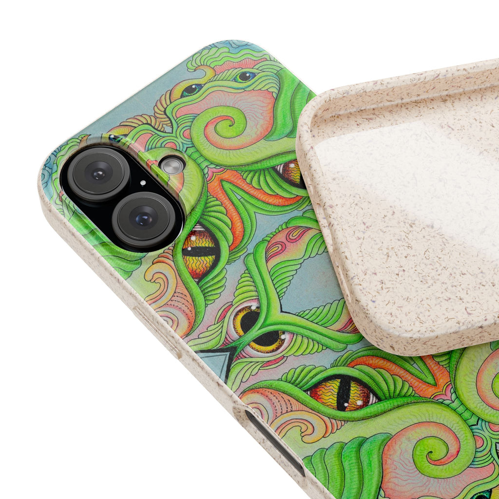 Eco Green Kaleidoscope Phone Case — Biodegradable Artistic Pattern #gs 9865422