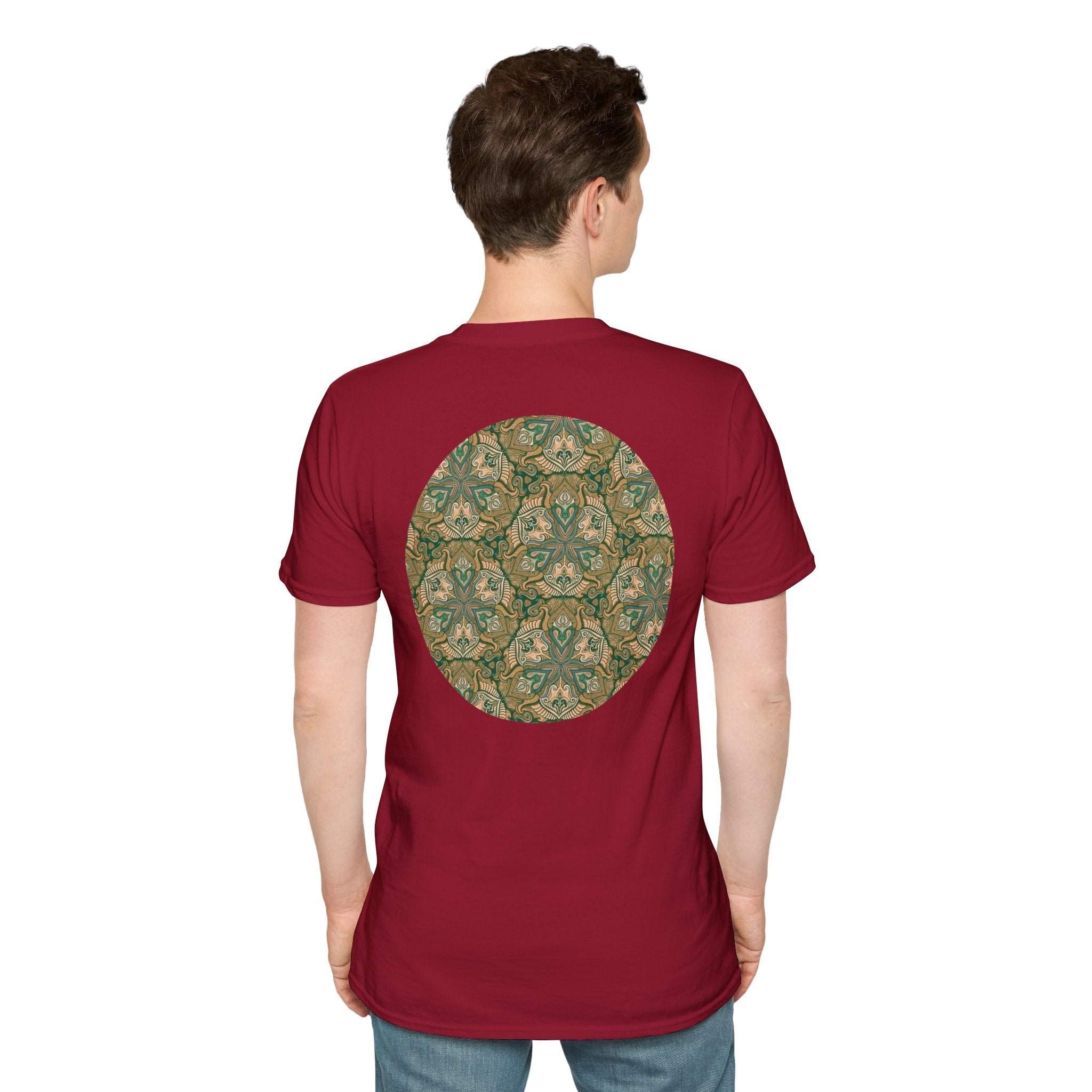 Green Celtic Knot Mandala T-Shirt | Floral Shamrock Pattern