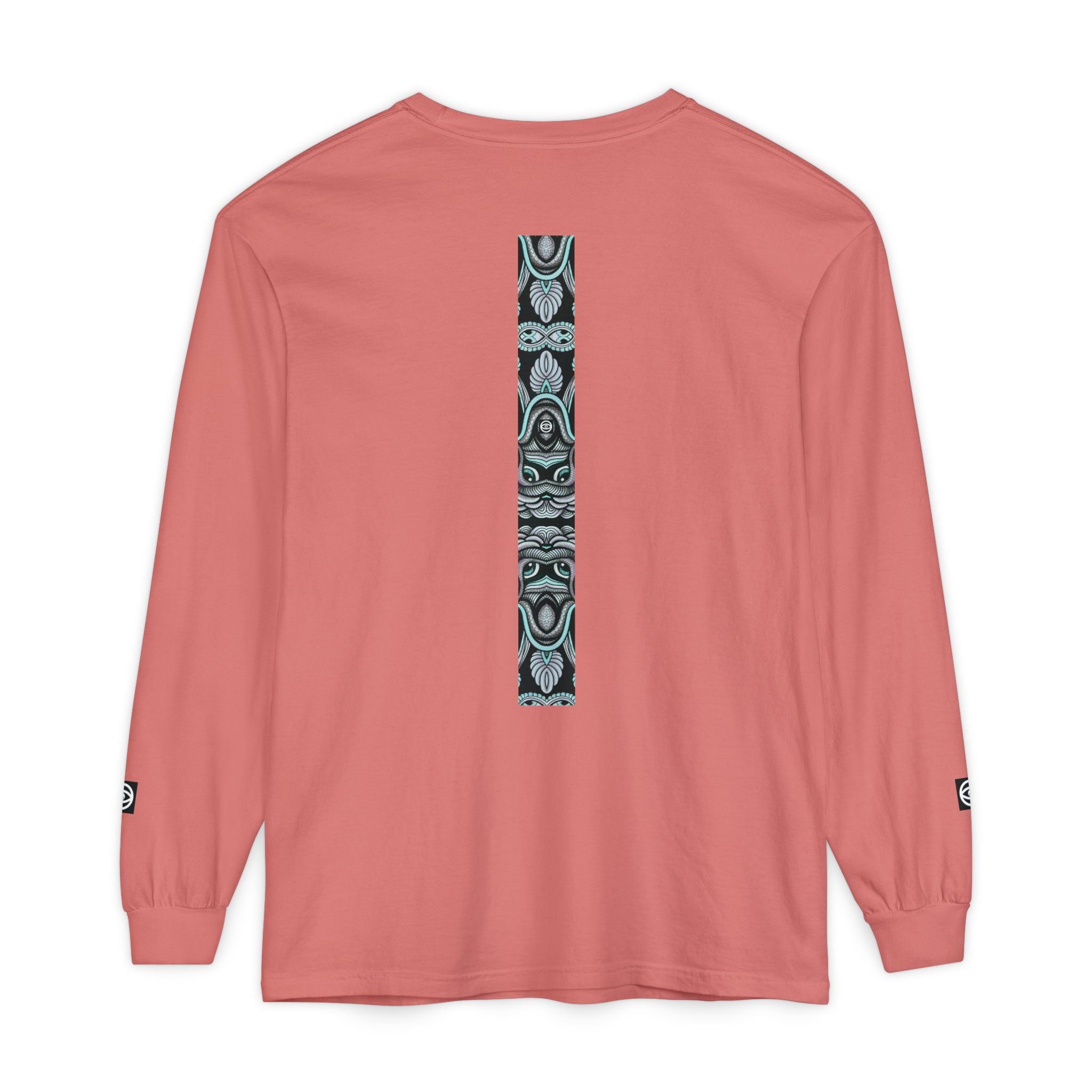Men's/Women's Long Sleeve T-Shirt — Vertical Geometric Stripe Graphic #kjgd64258