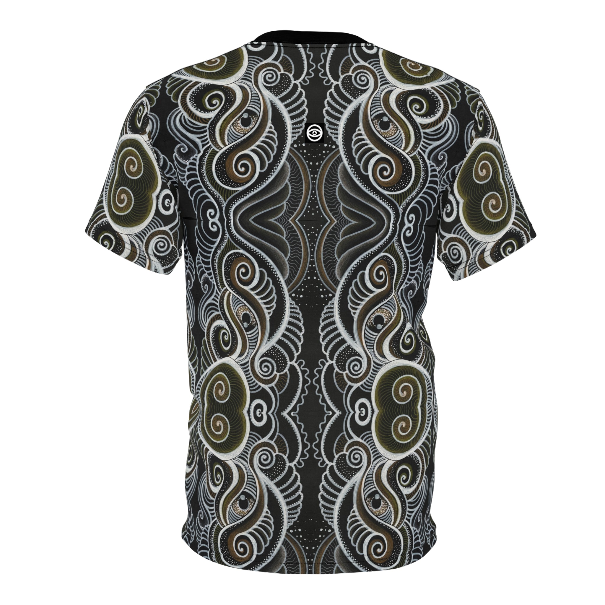 Tribal Spiral All-Over Print Tee — Boho Geometric Pattern #i66321