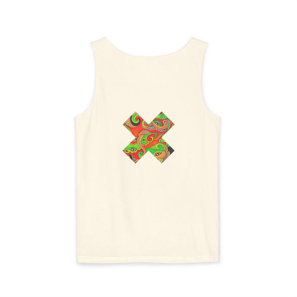 Psychedelic Paisley Cross Tank #t434567