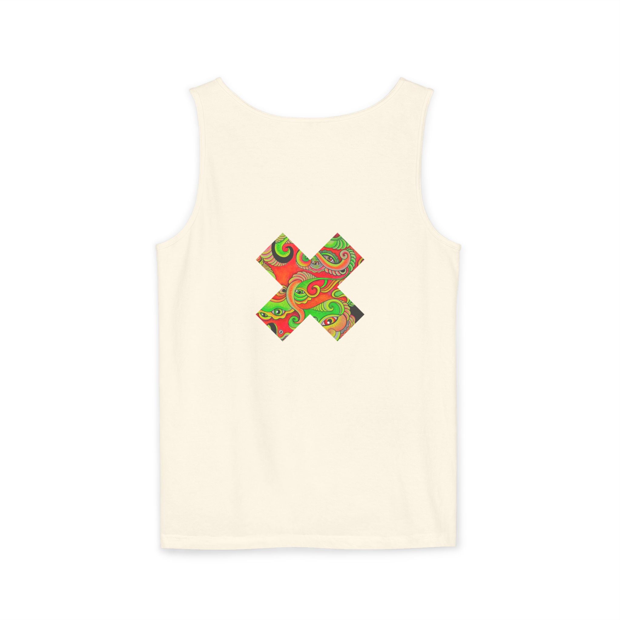 Psychedelic Paisley Cross Tank #t434567