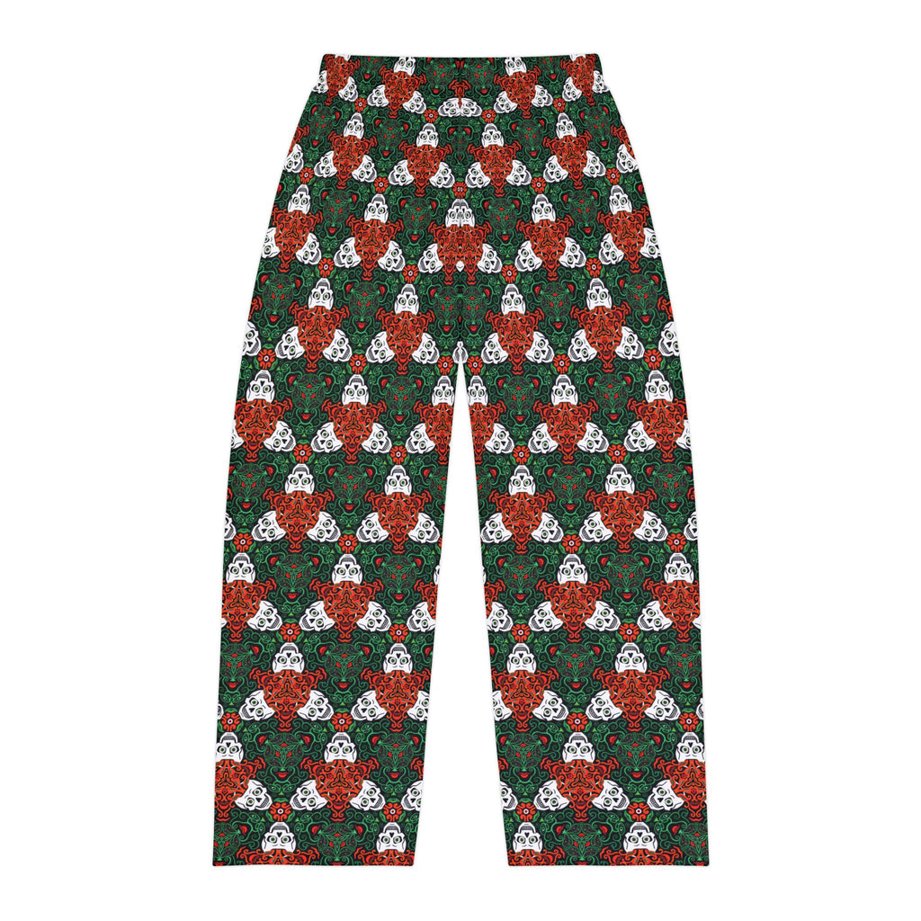 Men's Skull & Roses Holiday Pajama Pants #fs214552