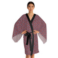 Bohemian Floral Kimono Robe – All-Over Print Lightweight Lounge Jacket