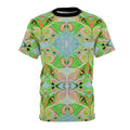 Psychedelic Green Kaleidoscope Tee — All-Over Print Cut & Sew Shirt #gf8754