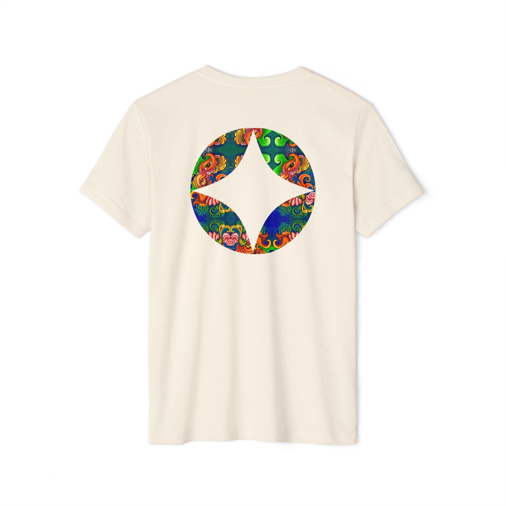 Psychedelic Floral Diamond T‑Shirt — Colorful Retro Pattern Tee #oigr88443