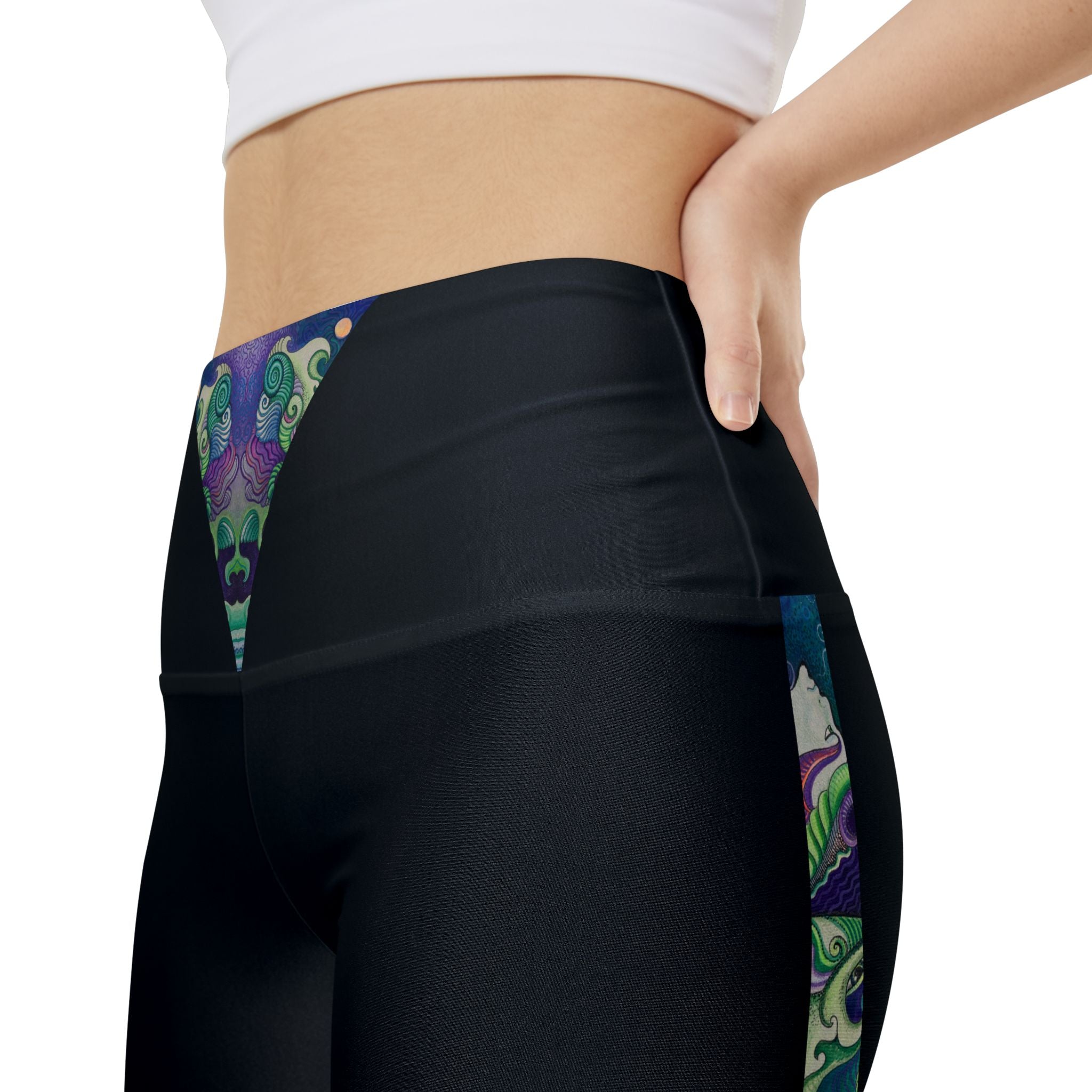 Women's Black V-Waist Workout Shorts with Subtle Floral Vibes – Athletic Bike Shorts