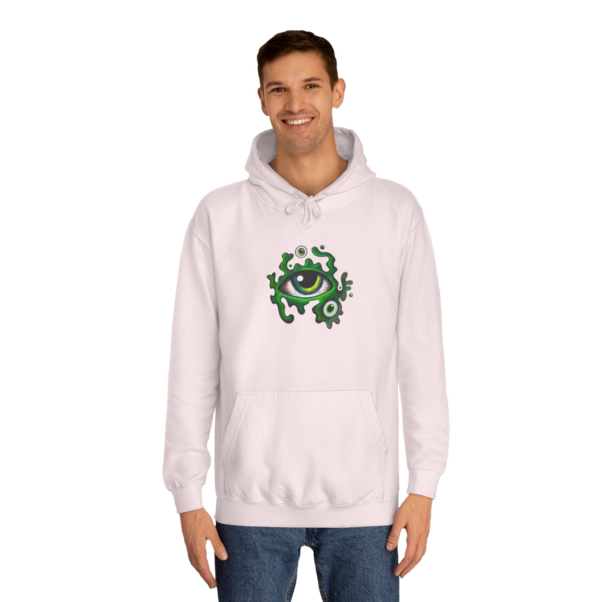 Green Eye Graphic Hoodie #r9764567