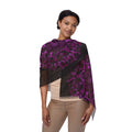 Purple Mandala Light Scarf – Boho Decorative Fringe Scarf #i66280