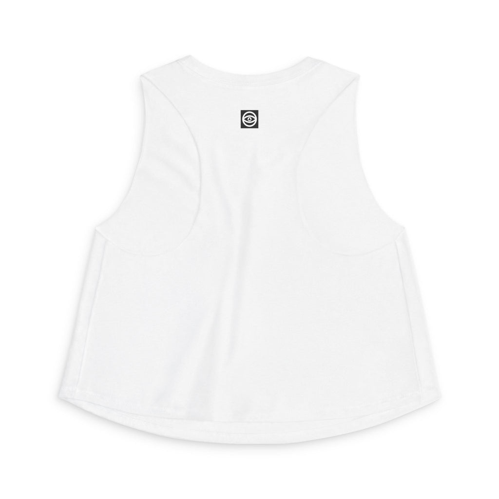 Women's Crop Top — Minimal Vertical Tribal Stripe Graphic #h987542456