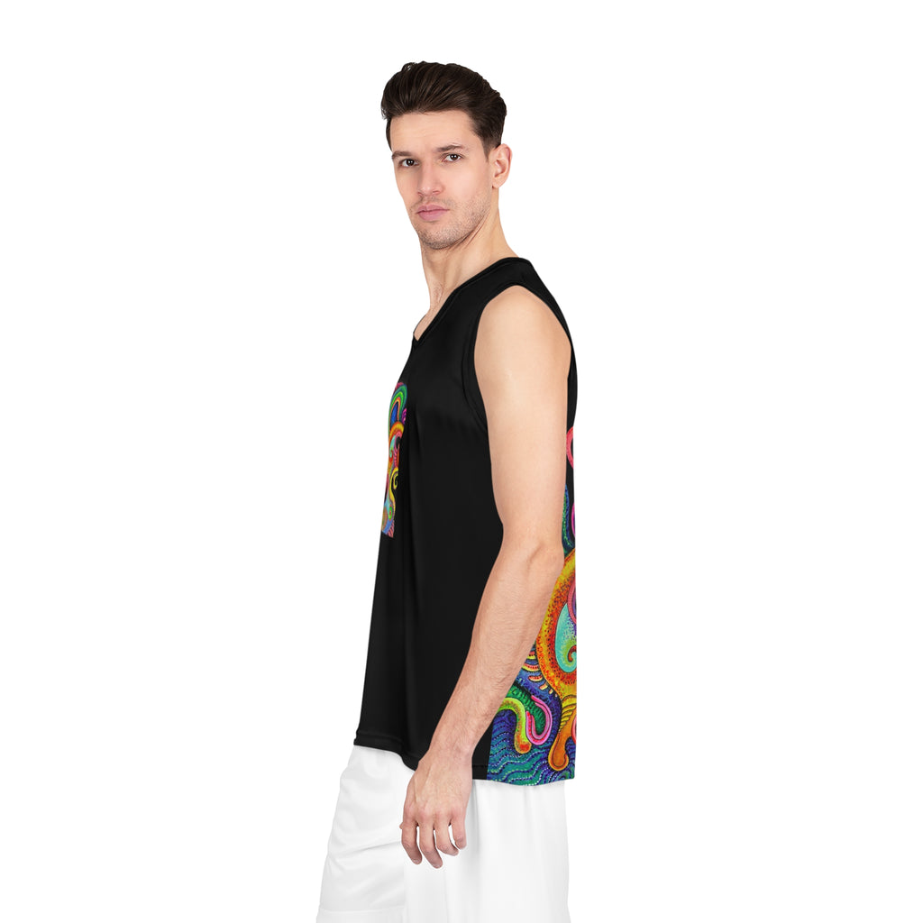 Psychedelic Swirl Basketball Jersey #k976369