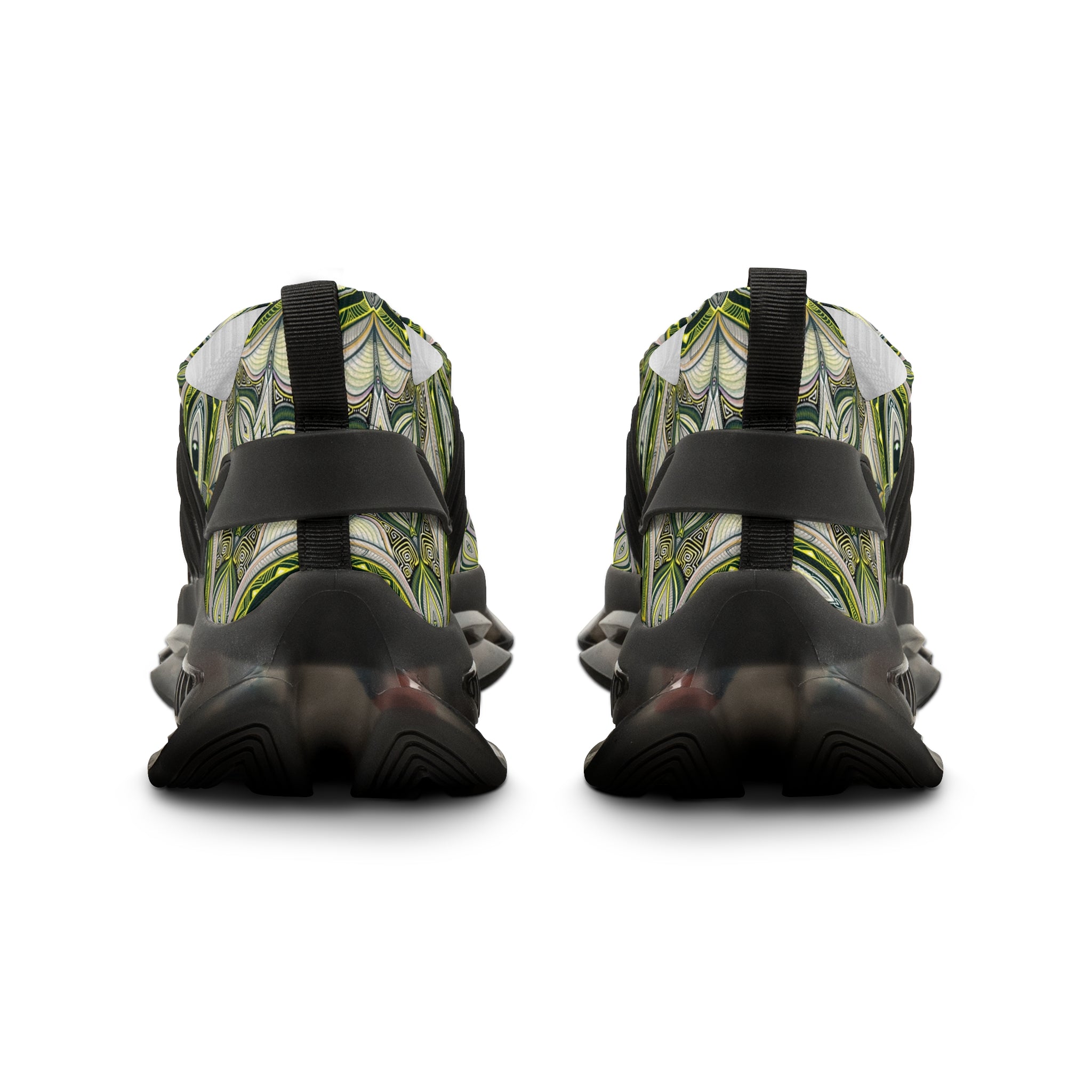 Mesh Sneakers — Green Celtic Knot Athletic Shoes