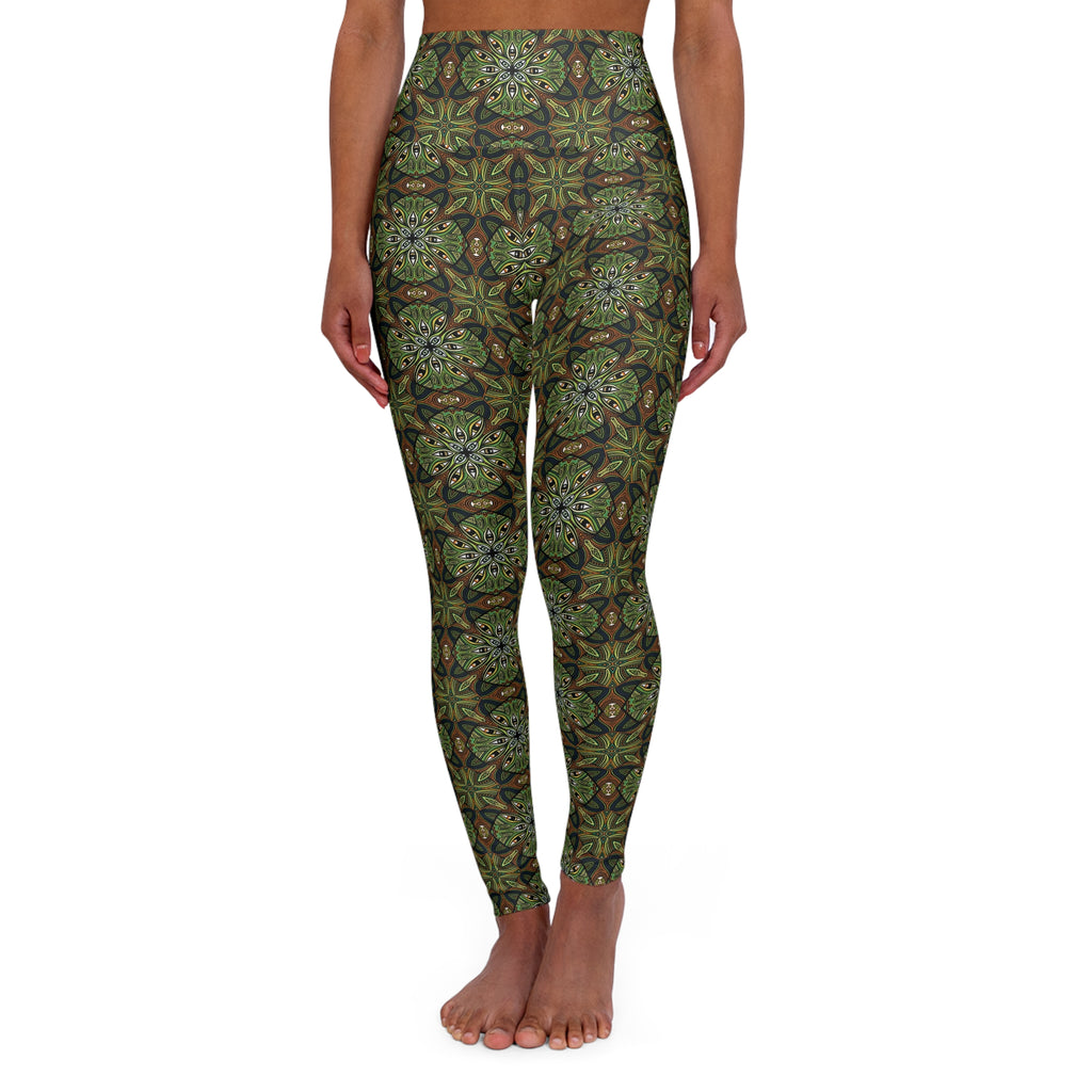 High Waisted Yoga Leggings (AOP) #jdh837352