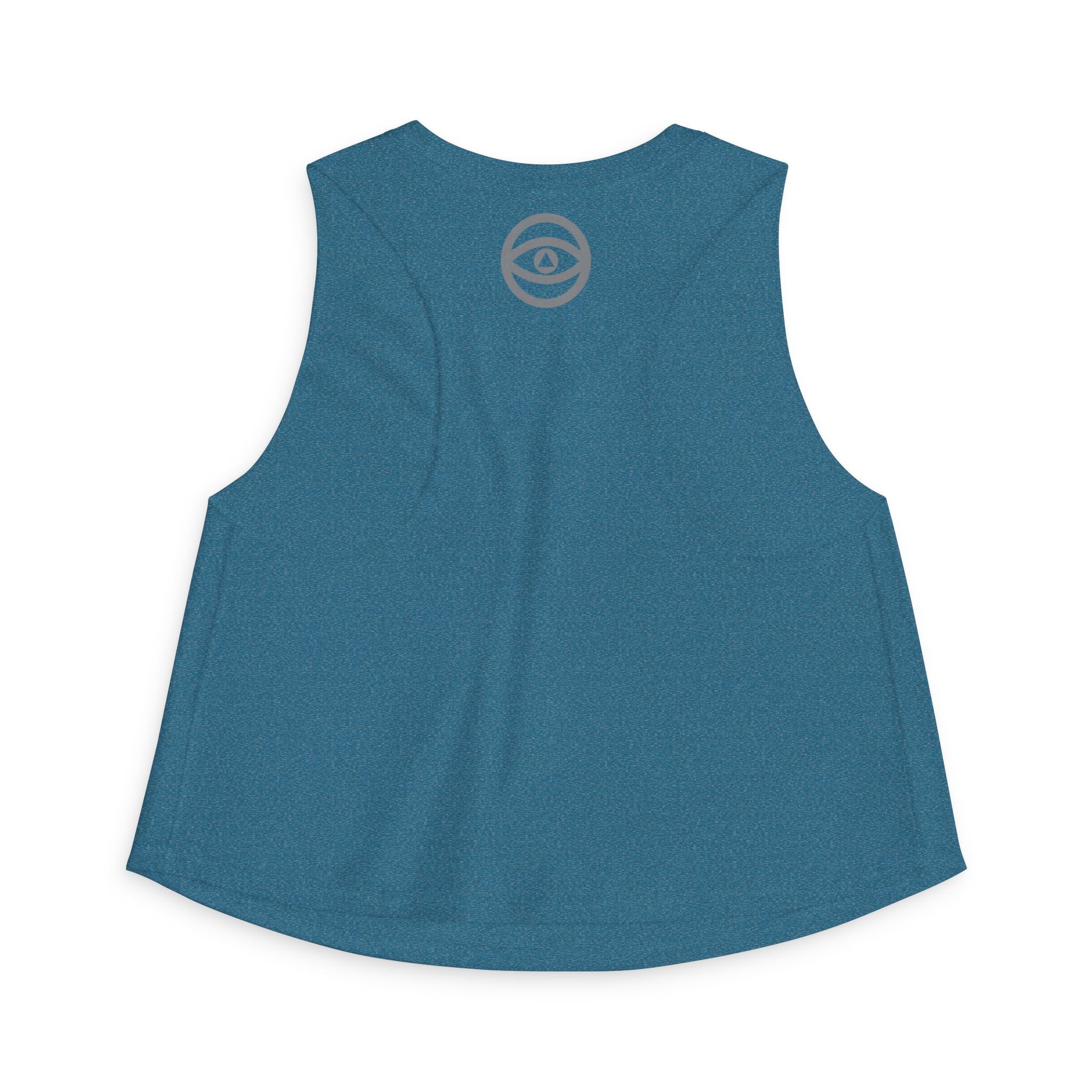 Women's Eye Cluster Crop Top — Mystical Boho Graphic Tank #k97357