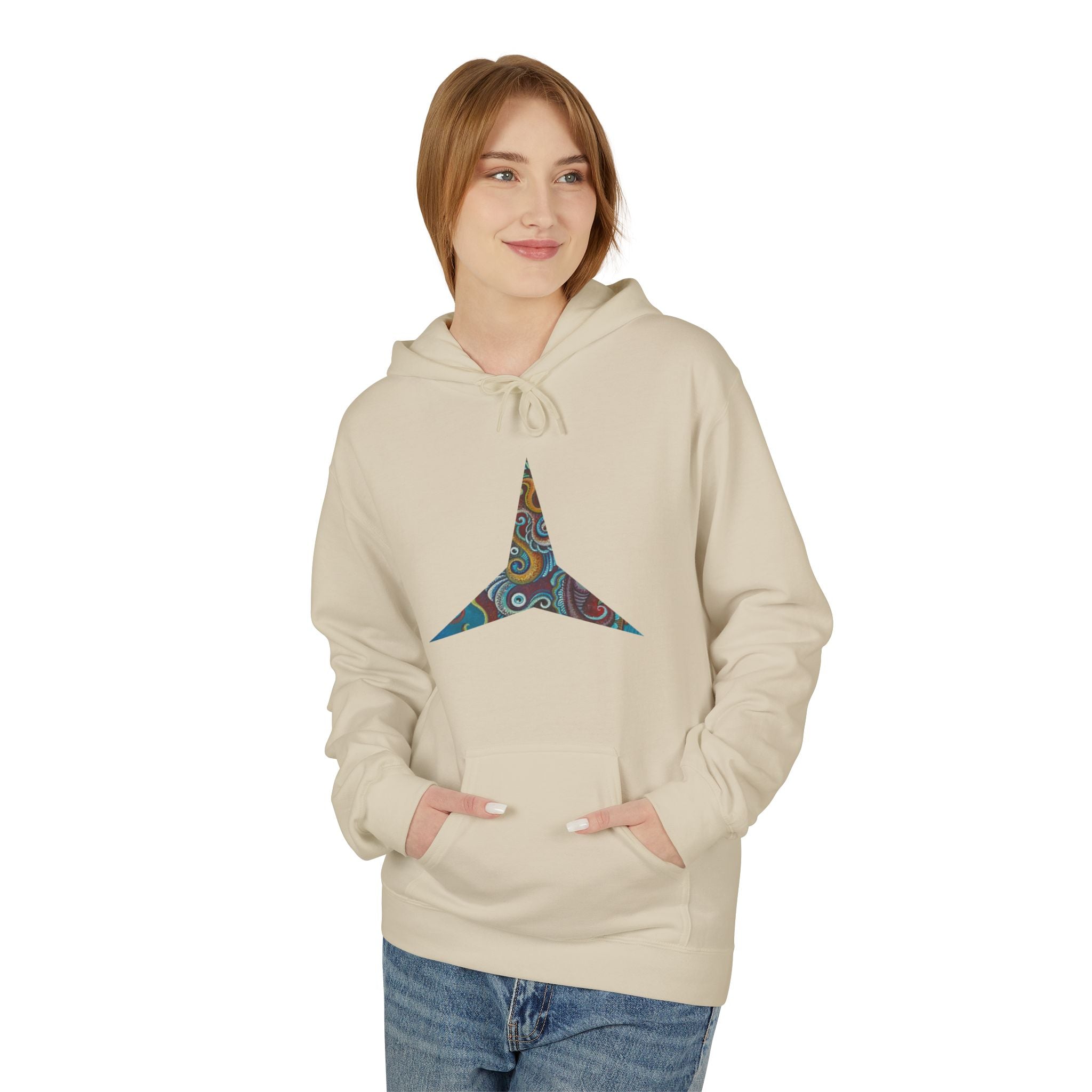 Hoodie — Colorful Geometric Tribal Diamond Print #g765889