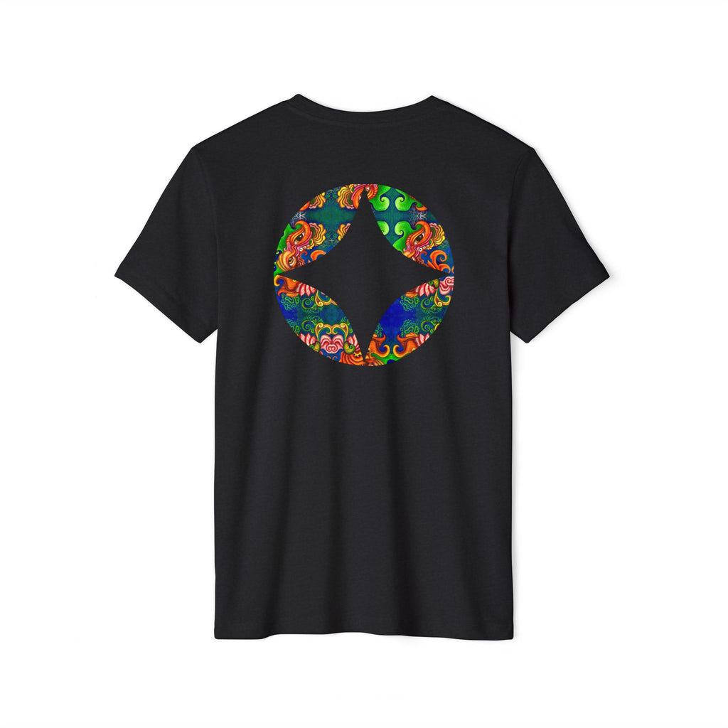 Psychedelic Floral Diamond T‑Shirt — Colorful Retro Pattern Tee #oigr88443