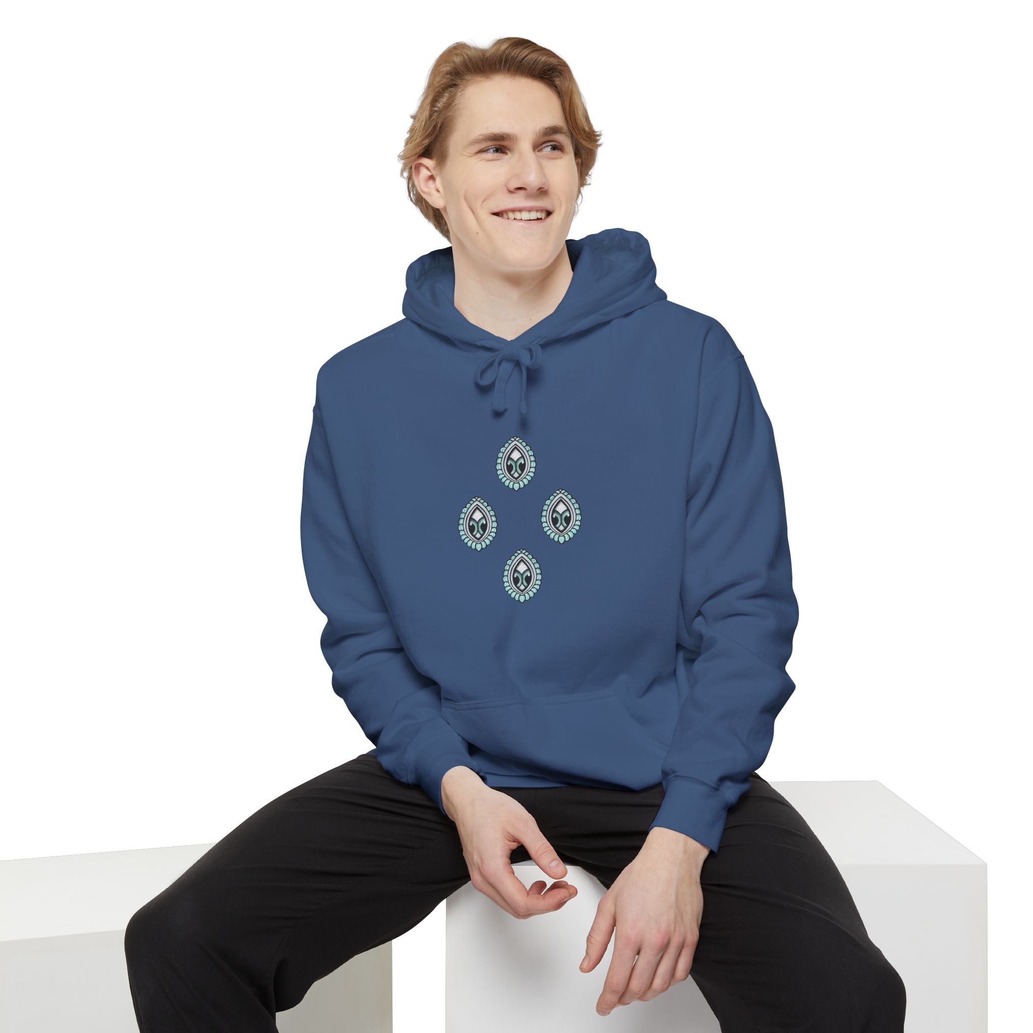Hoodie — Geometric Mystic Pattern Diamond Back Print #gmh13