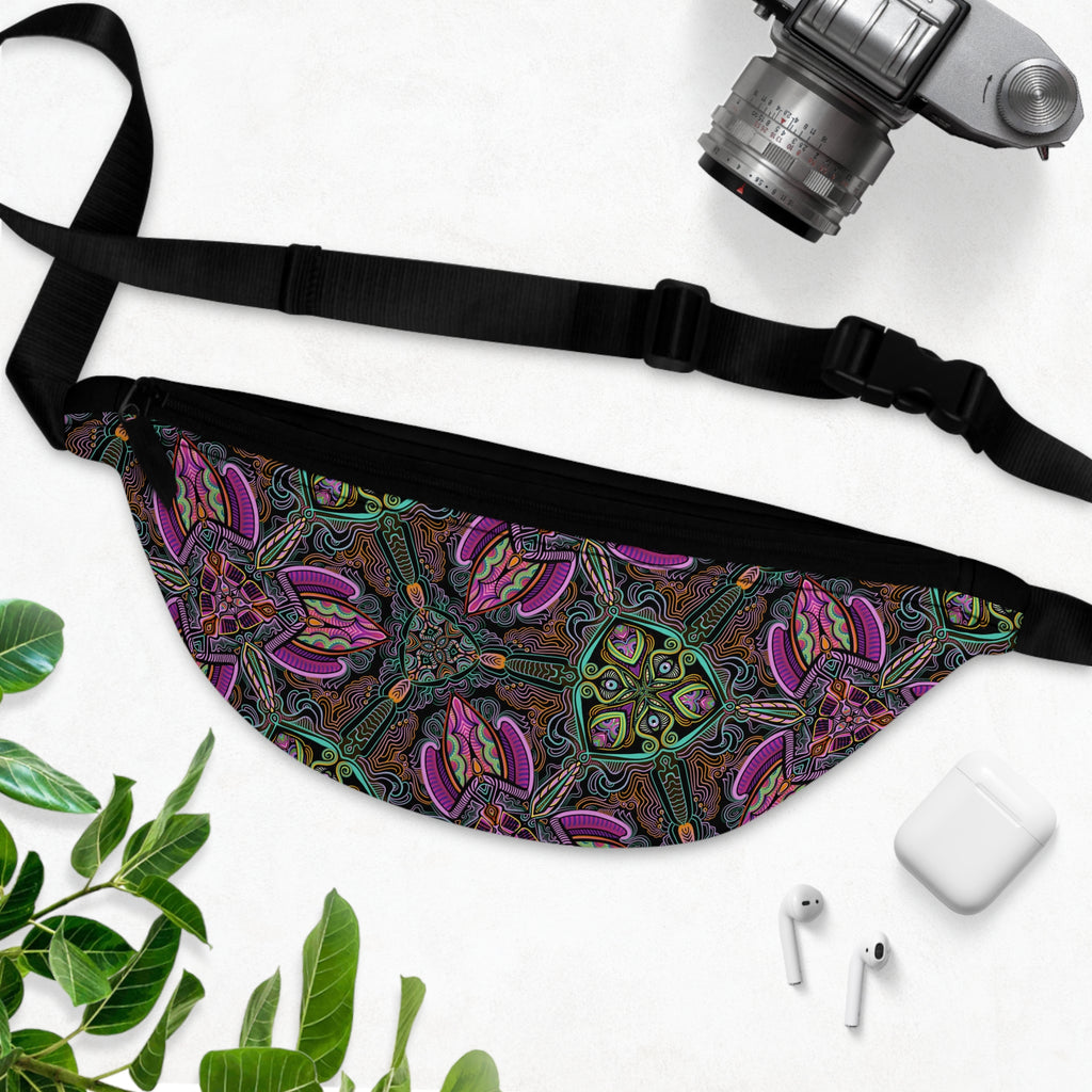 Fanny Pack — Psychedelic Floral Pattern Waist Bag