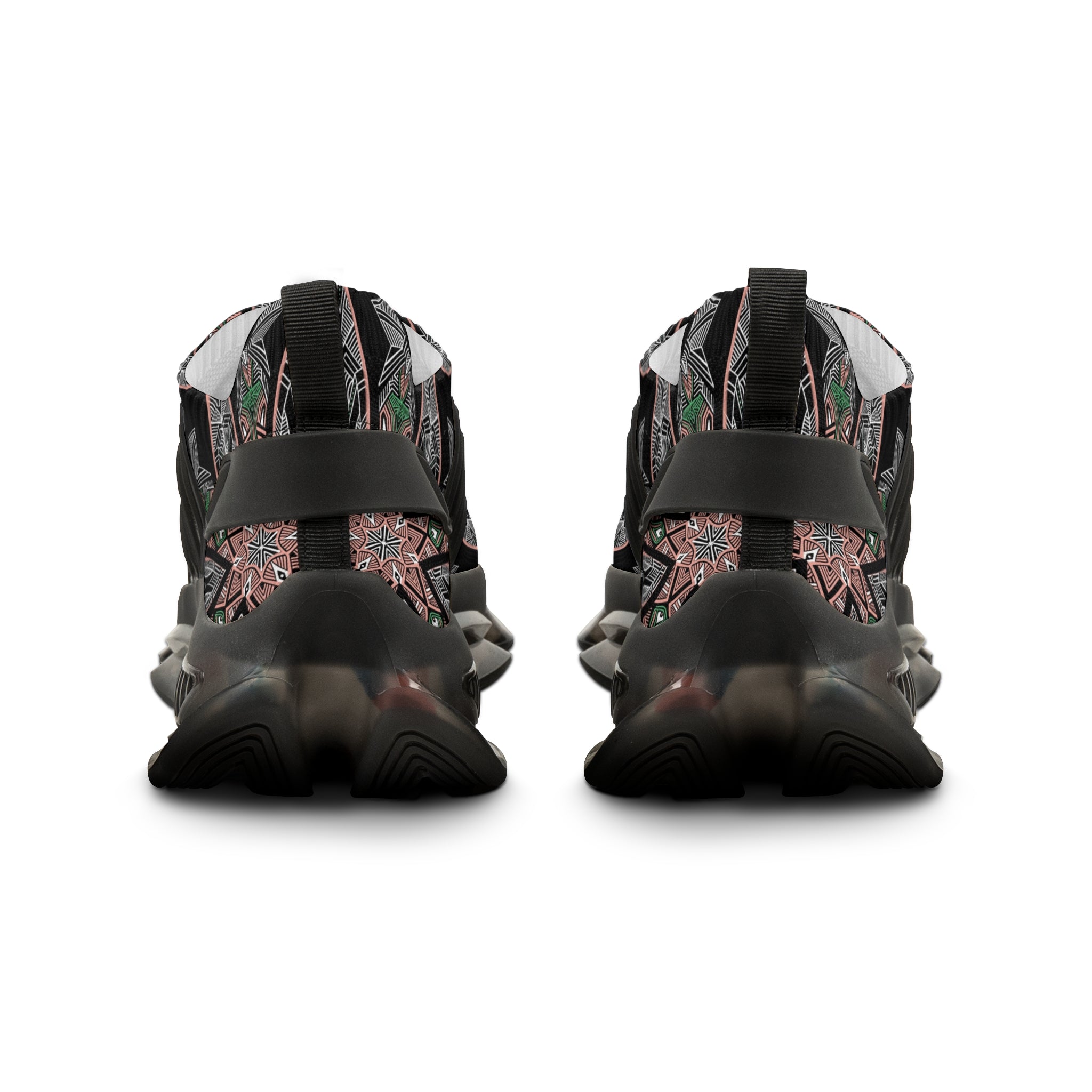 Men's Mesh Sneakers — Kaleidoscope Floral Athletic Shoes #ss2586443