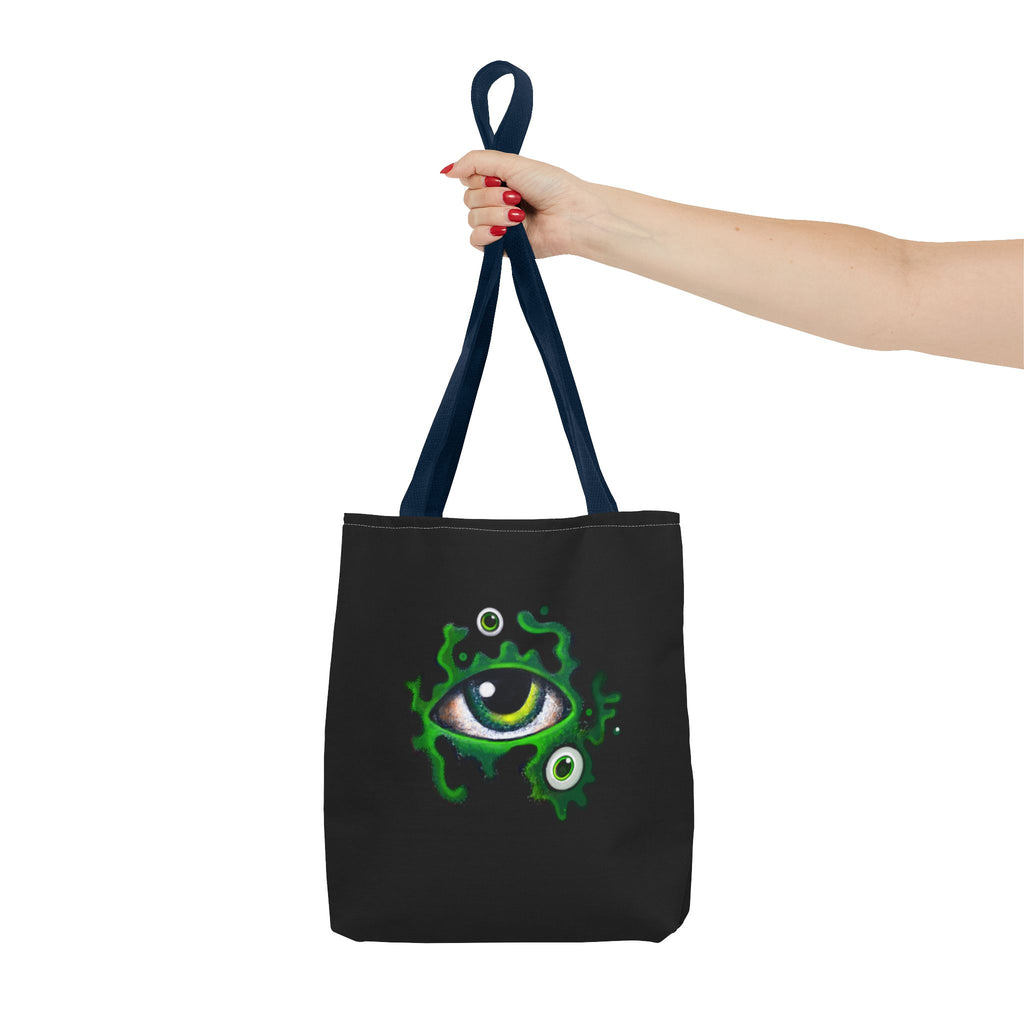 Green Mystic Eye Tote Bag – All-Over Print Gothic Style Shopper #g778975
