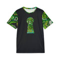 Psychedelic Keyhole Sports Jersey — Green Abstract All-Over Print #sp678