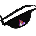 Fanny Pack - Abstract Hand & Flames Printed Waist Bag (Festival, Streetwear) #hj843