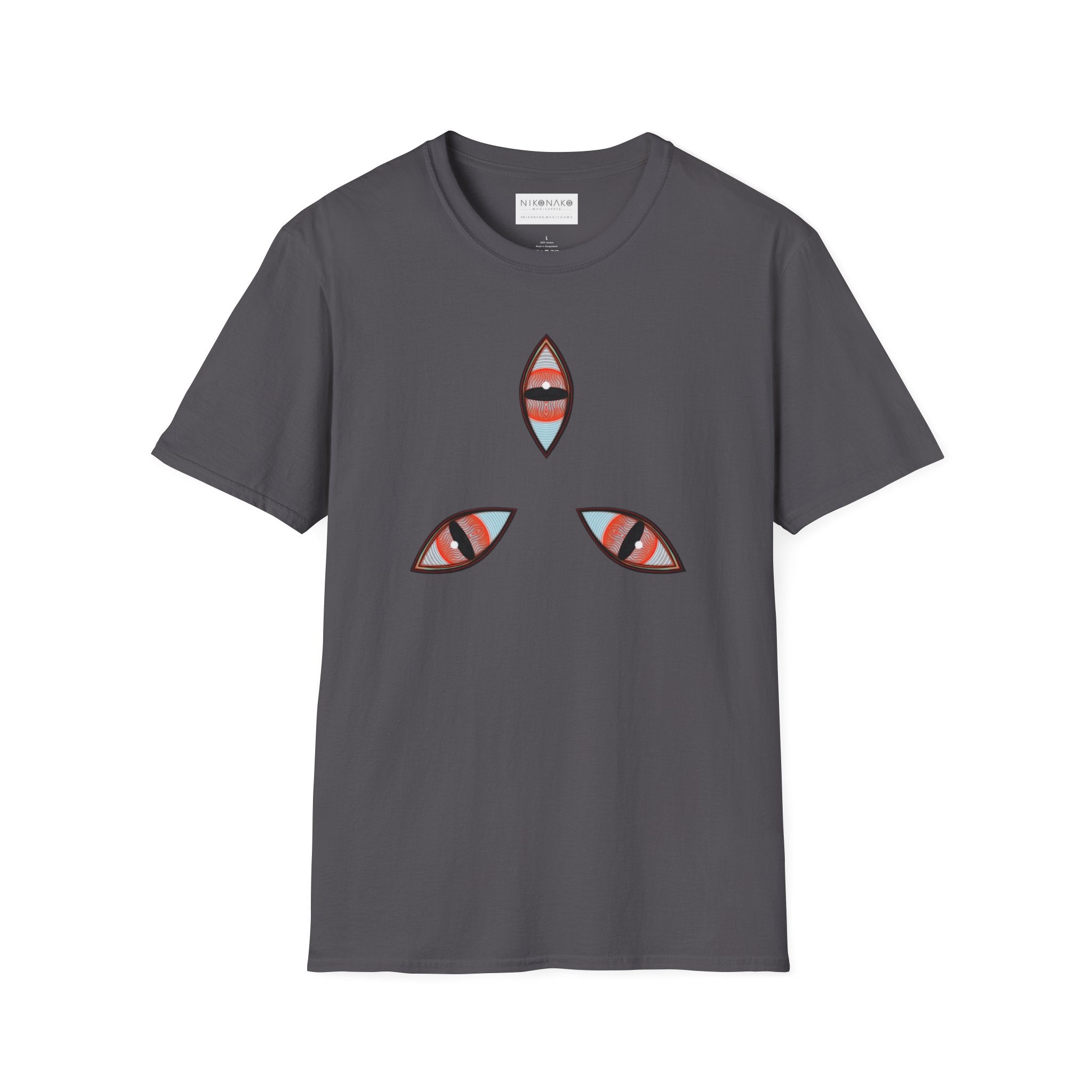 Geometric Tribal Pattern T-Shirt | Kaleidoscope Triangle Eye Motif