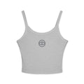 Women's Eye Logo Spaghetti Strap Tank Top — Minimal Graphic Crop #d 11346543