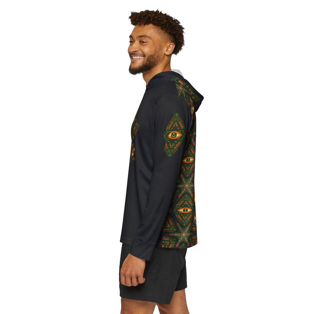 Men's Hoodie — Kaleidoscope Eye Geometric Warmup Hoodie #y98457