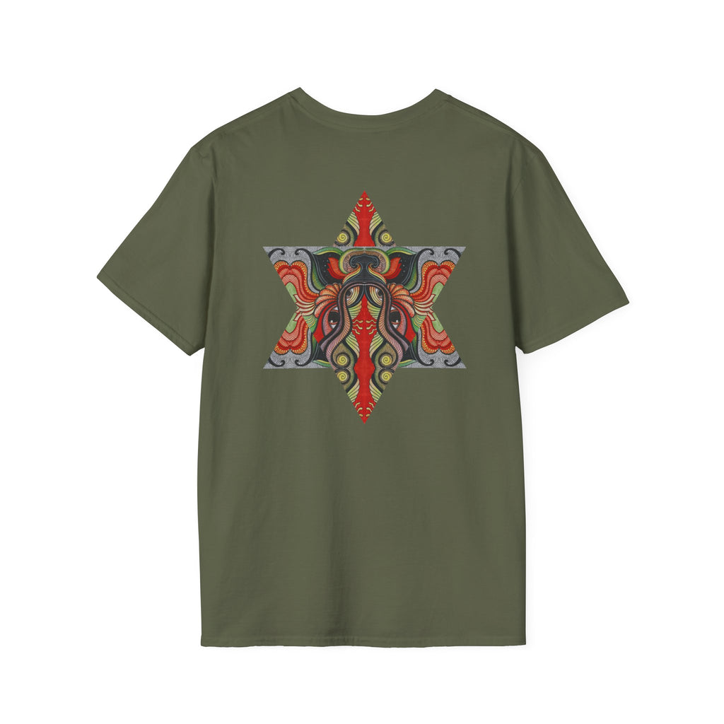 Keyhole & Star Psychedelic Graphic T-Shirt #fd763