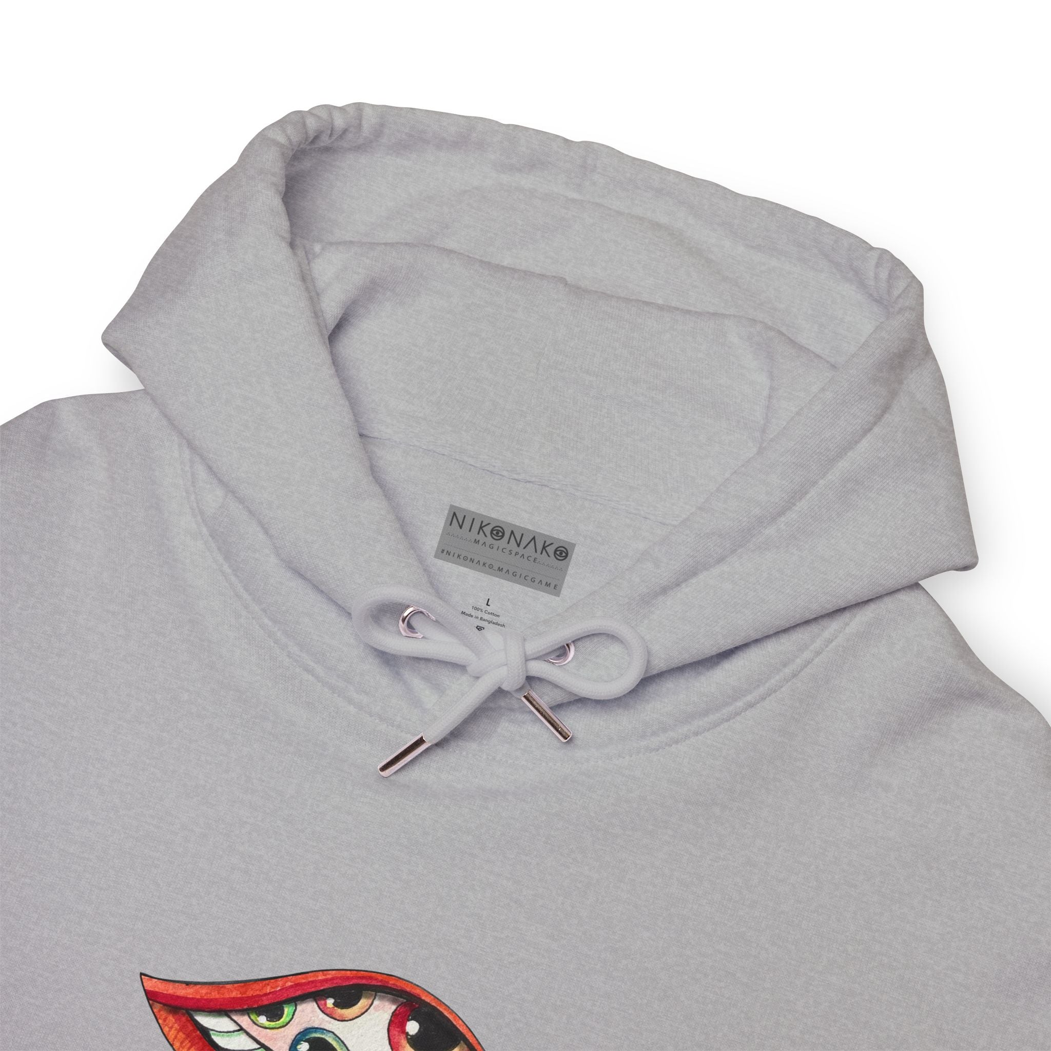 Graphic Hoodie — Colorful Psychedelic Lip & Swirl Design #h4334
