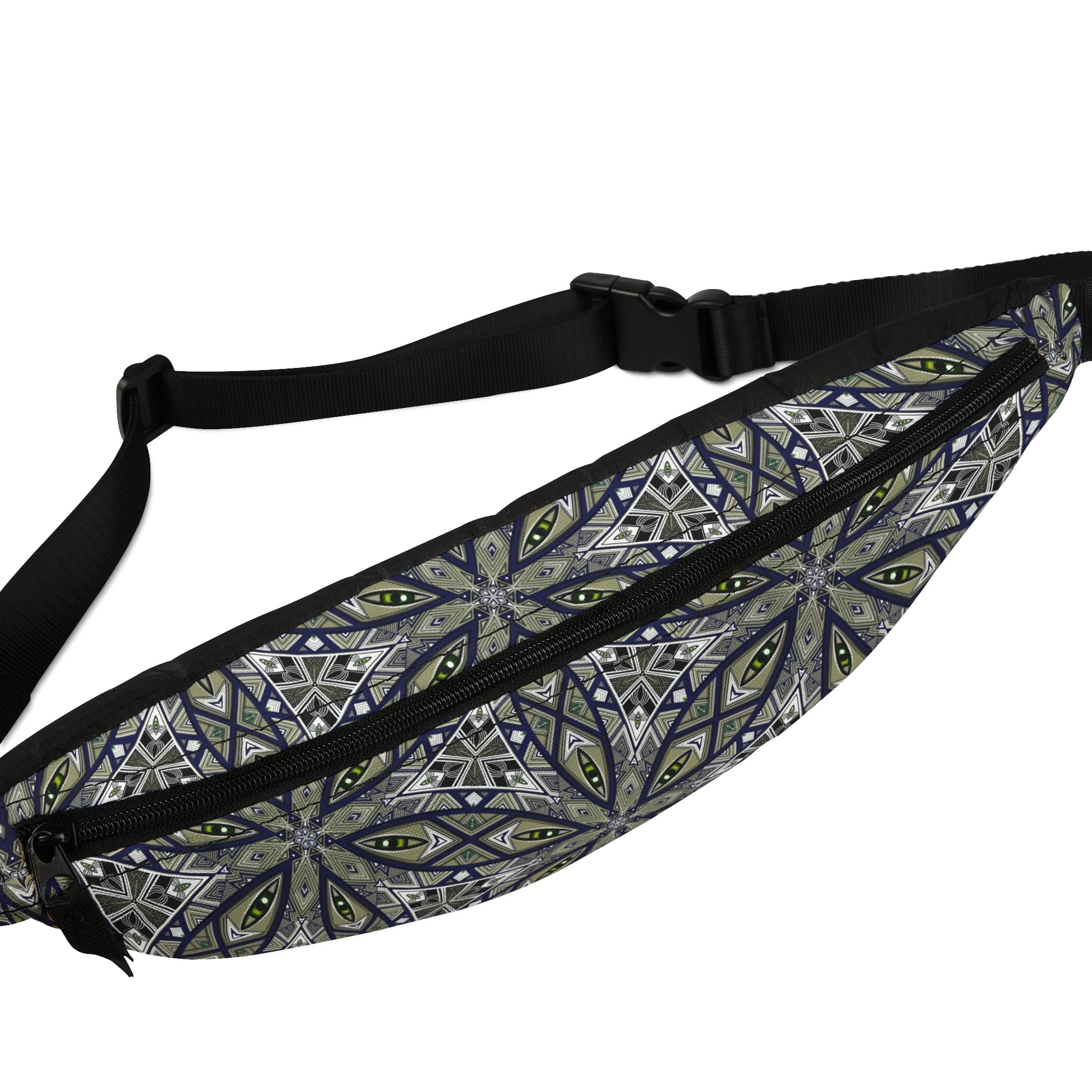 Kaleidoscope Geo Fanny Pack — Boho Floral Waist Bag