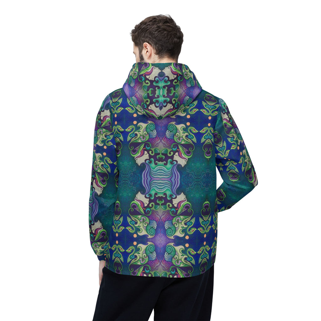 Kaleidoscope Ocean Pattern Windbreaker Jacket #uu97579865