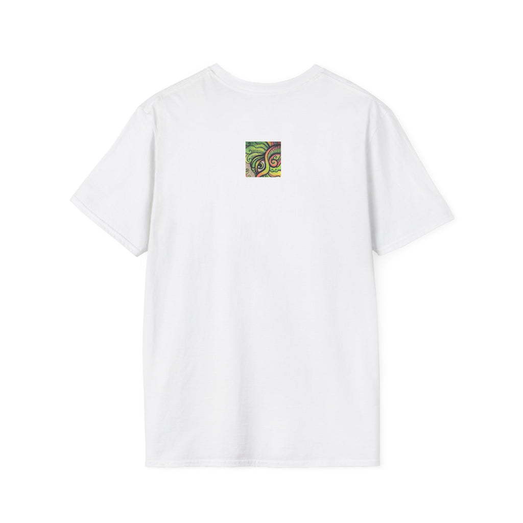 Psychedelic Green Mandala T-Shirt — Abstract Tribal Circle Art Tee #h84210